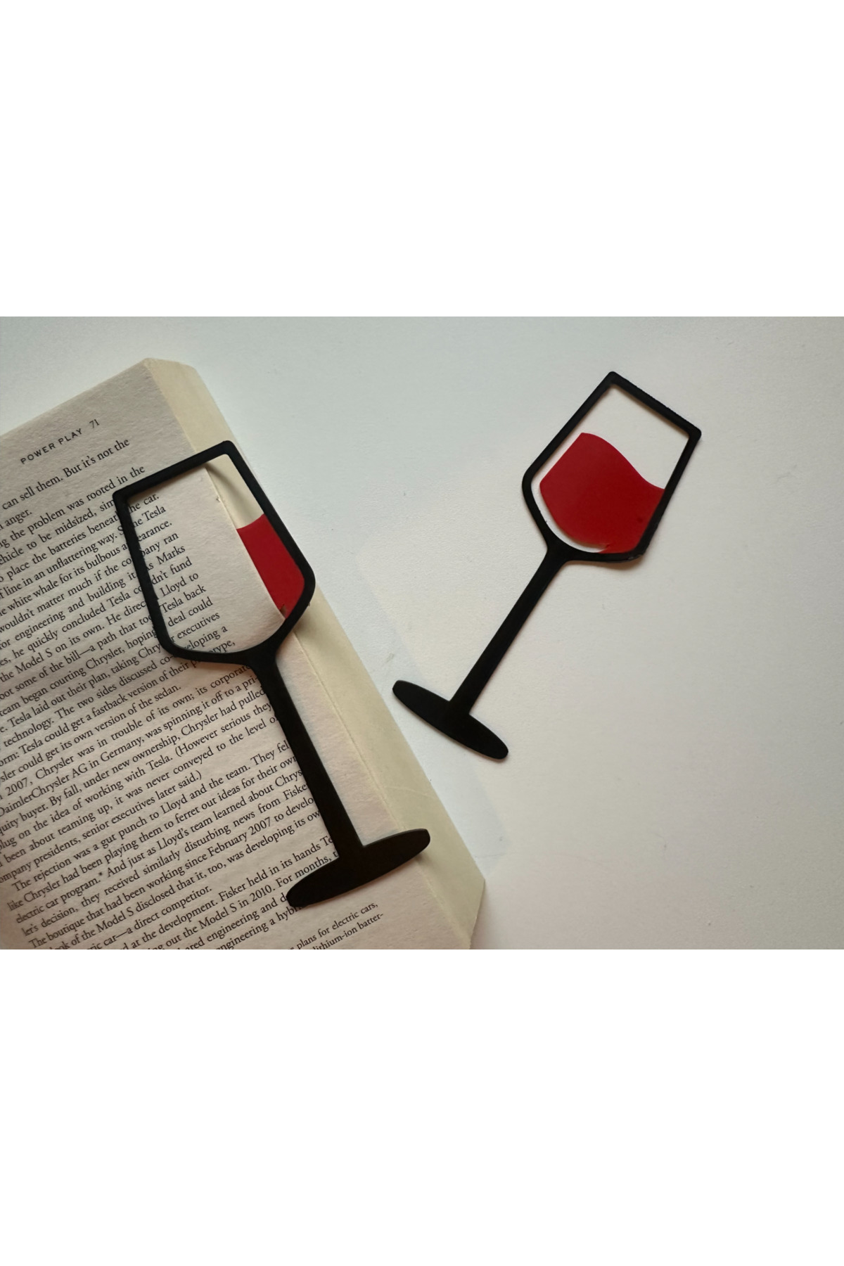 tredora Şarap Bardağı Kitap Ayracı