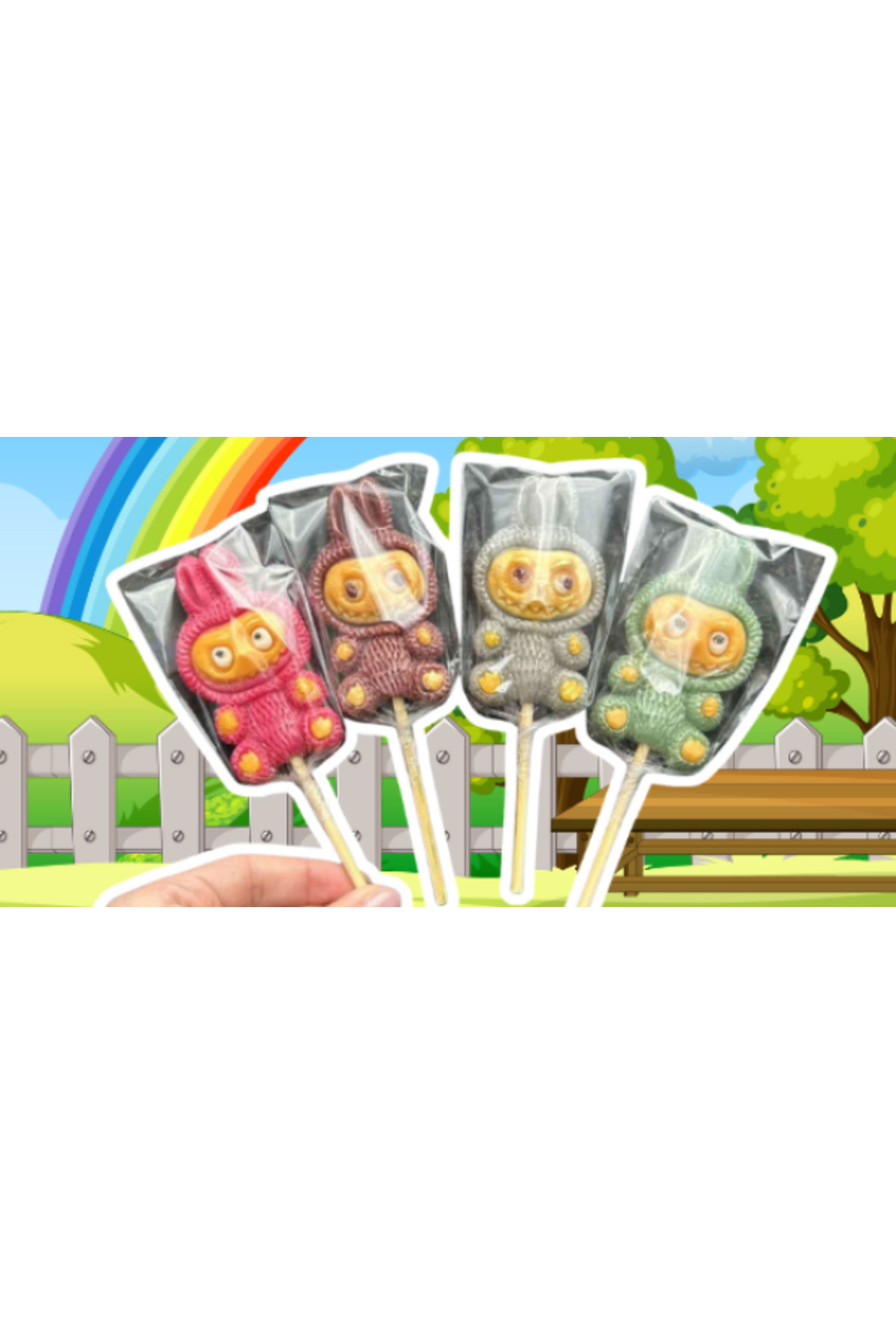 LABUBU Acadea pe băț Papușica Dulce 40g - Preț și recenzii