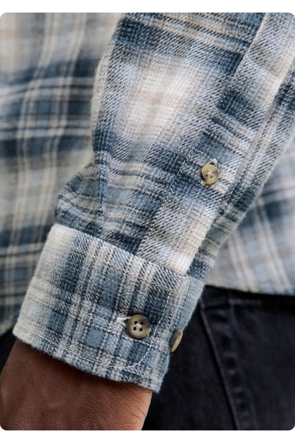 پیراهن مردانه راسته آستین بلند | جک اند جونز Jack & Jones 6KEGMBS37181 - تصویر 5