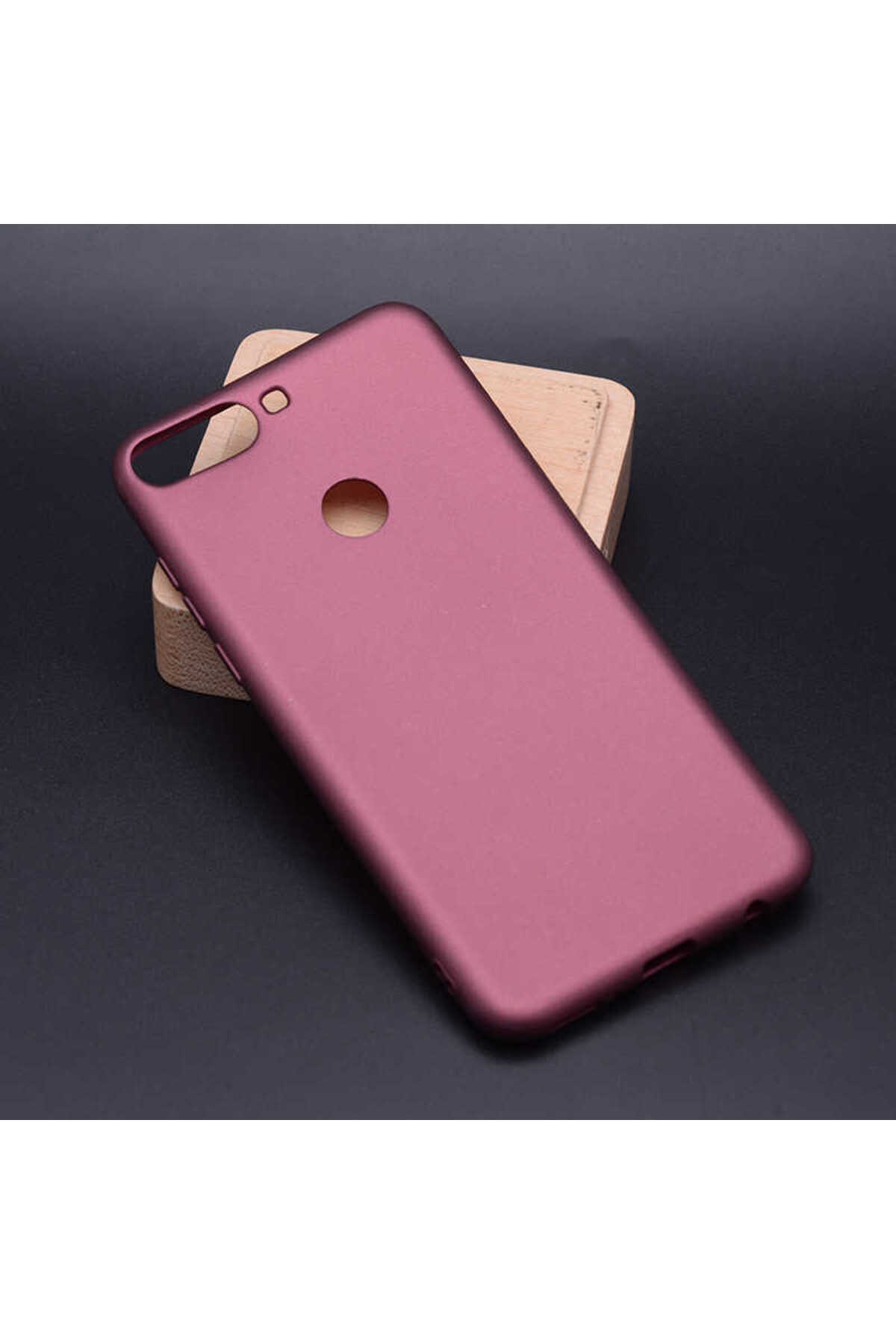 Huawei Y7 2018 Case Flexible and Durable Premium Silicone Cover - Damson