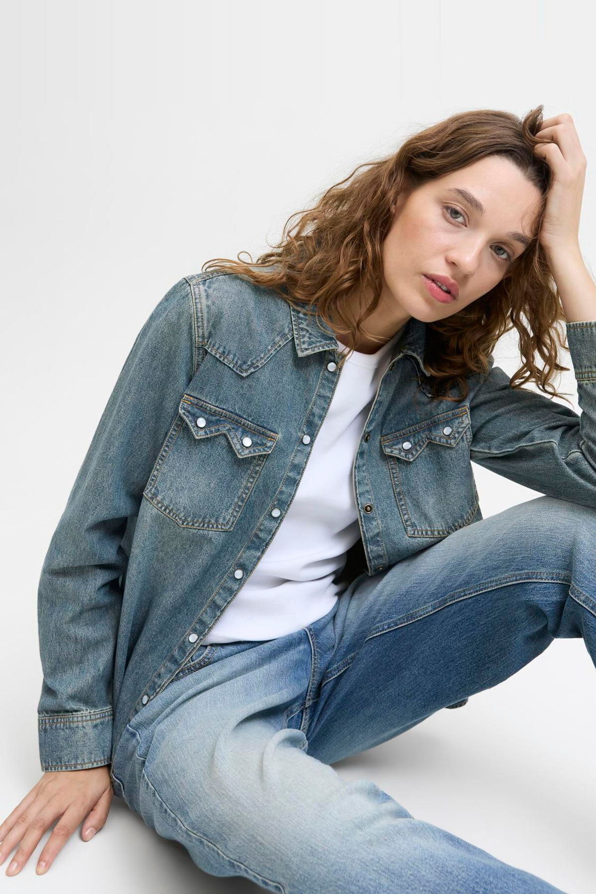 پیراهن مردانه راسته آستین بلند | جک اند جونز Jack & Jones 12284318 - تصویر 4