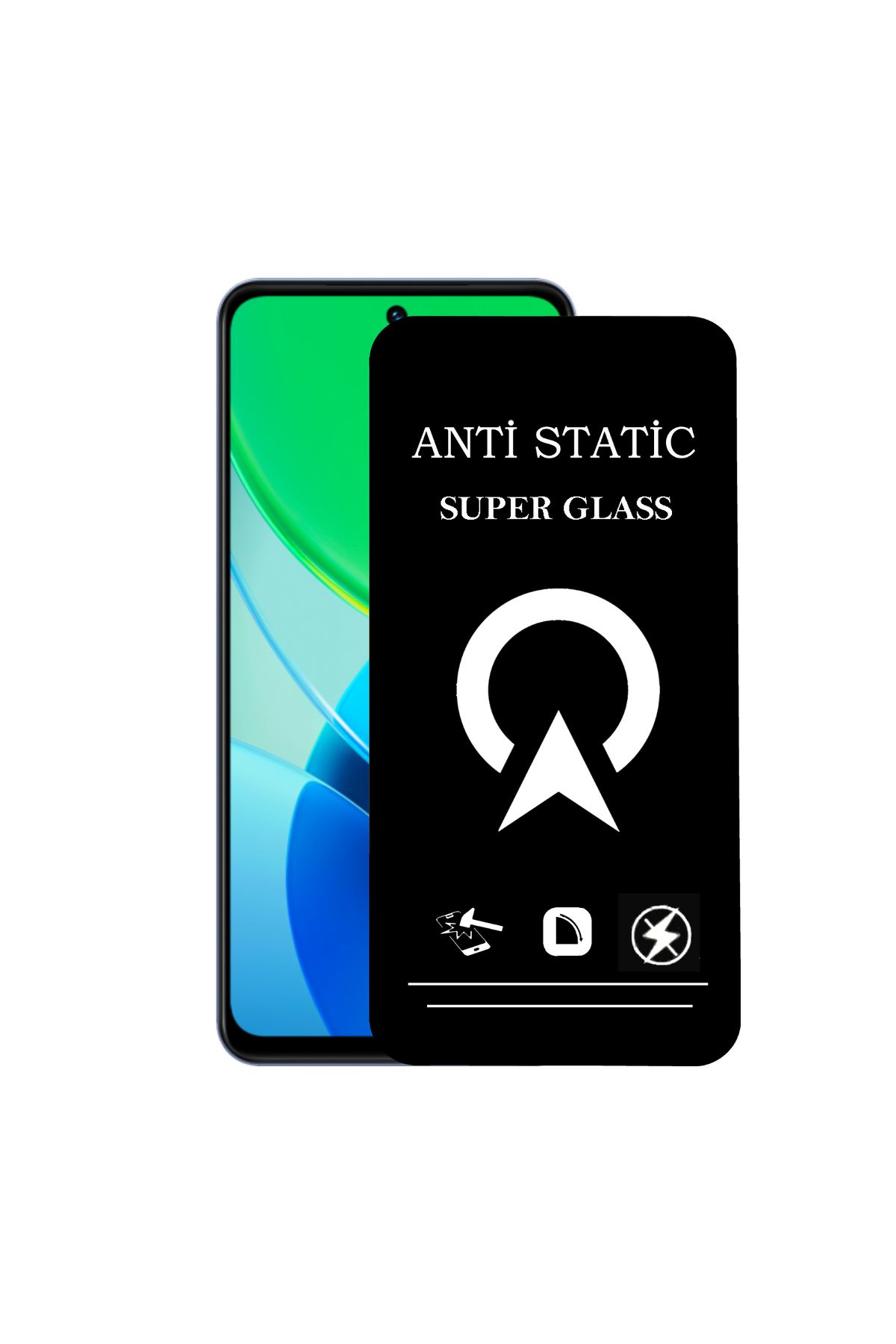Vivo Y19S ile Uyumlu Tam Kaplayan Anti Statik Çizilmez Safir Ekran Koruyucu Cam