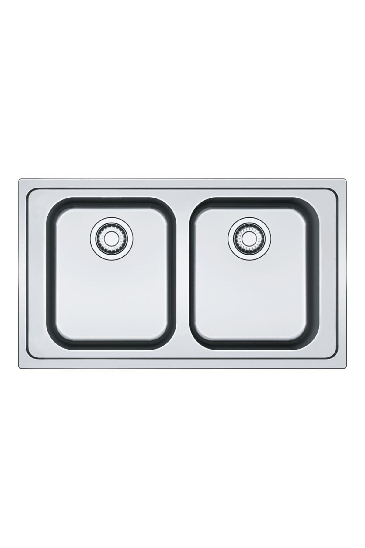 Franke Smart SRX 611-86 Paslanmaz Çelik Evye, 2 Hazne, Mat Yüzey