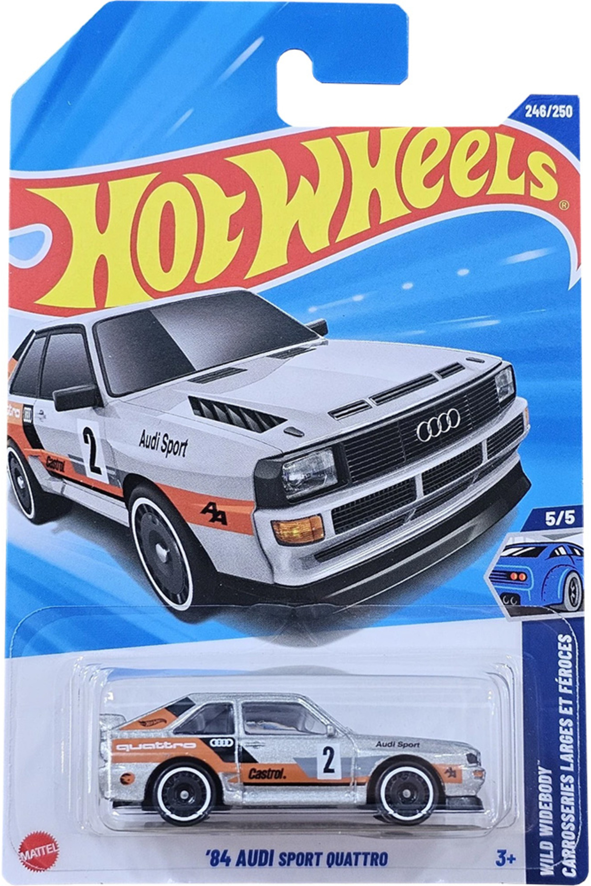 HOT WHEELS Tekli Arabalar 84 Audi Sport Quattro JBC33 Kısa