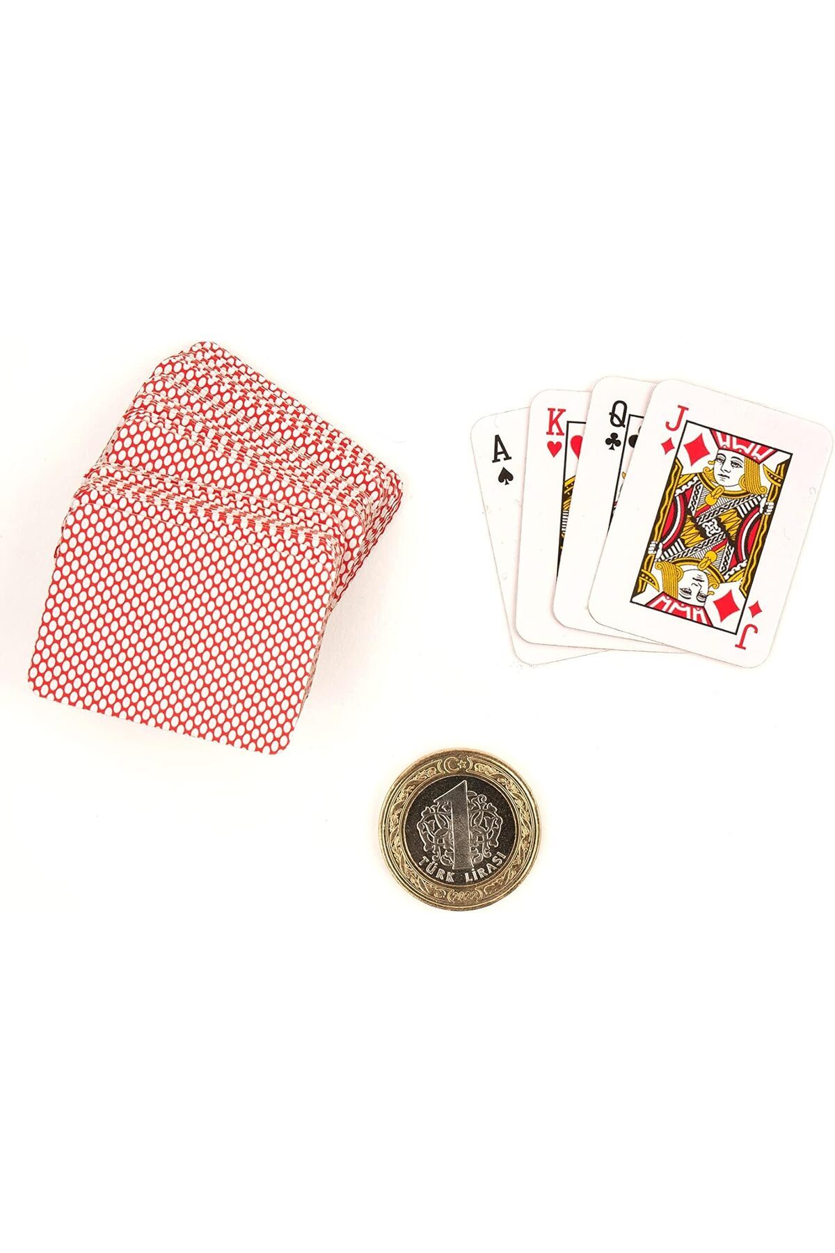 STOREMAX 42mm Mini İskambil Kağıdı Destesi Küçük Oyun Kartları 54'lü 1185222