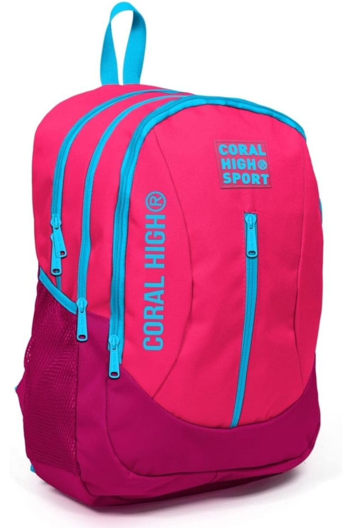 STOREMAX Sport Pembe Kırmızı Okul ve Günlük Sırt Çantası - Dört Gözlü - USB ve AUX Soketli 1155328