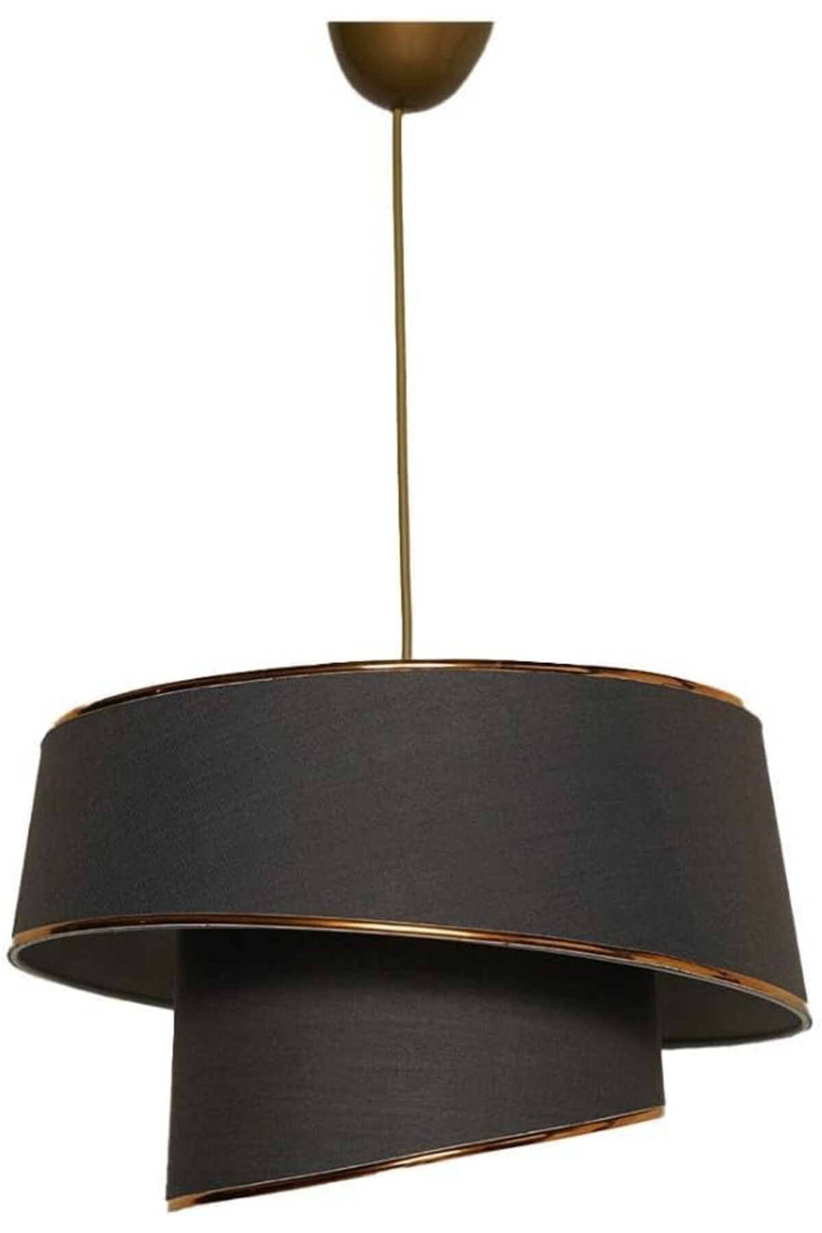 STOREMAX Tasarım Metal ve Bej Kumaş Gövde - LED ve Ampul Uyumlu Ayarlanabilir Asma Tavan Lambası 1154848