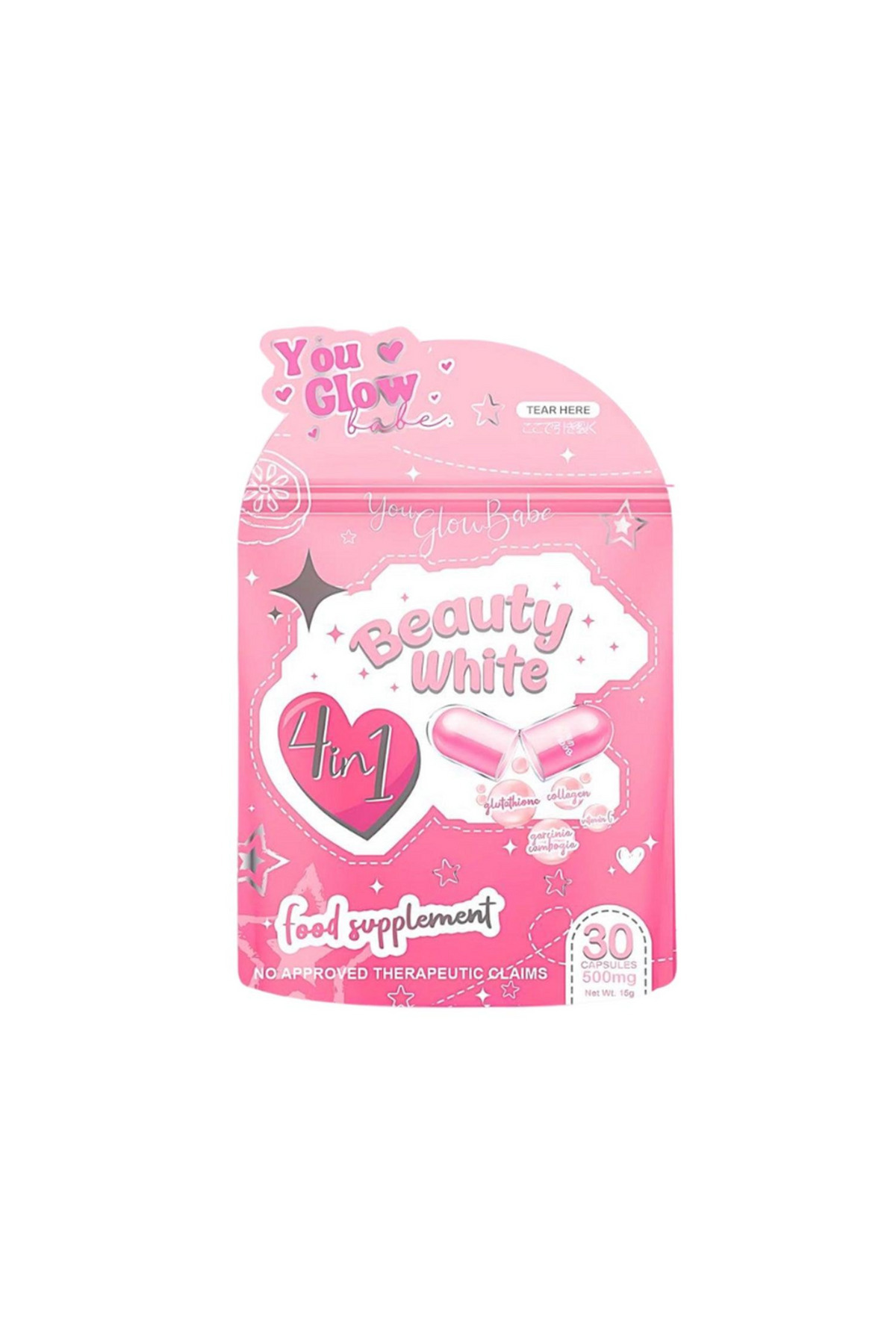 you glow babe glutathione You Glow babe You Glow Beauty White 4 in 1 Supplement- Trendyol