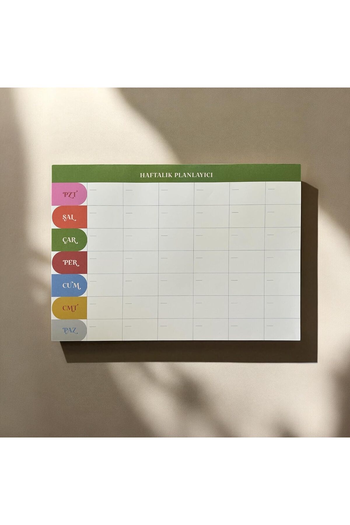 STOREMAX Tanıtım Tarihsiz A4 Haftalık Masa Planlayıcı – 80 Yaprak | Minimal Tasarım | Ofis & Ev İçin Haftalık