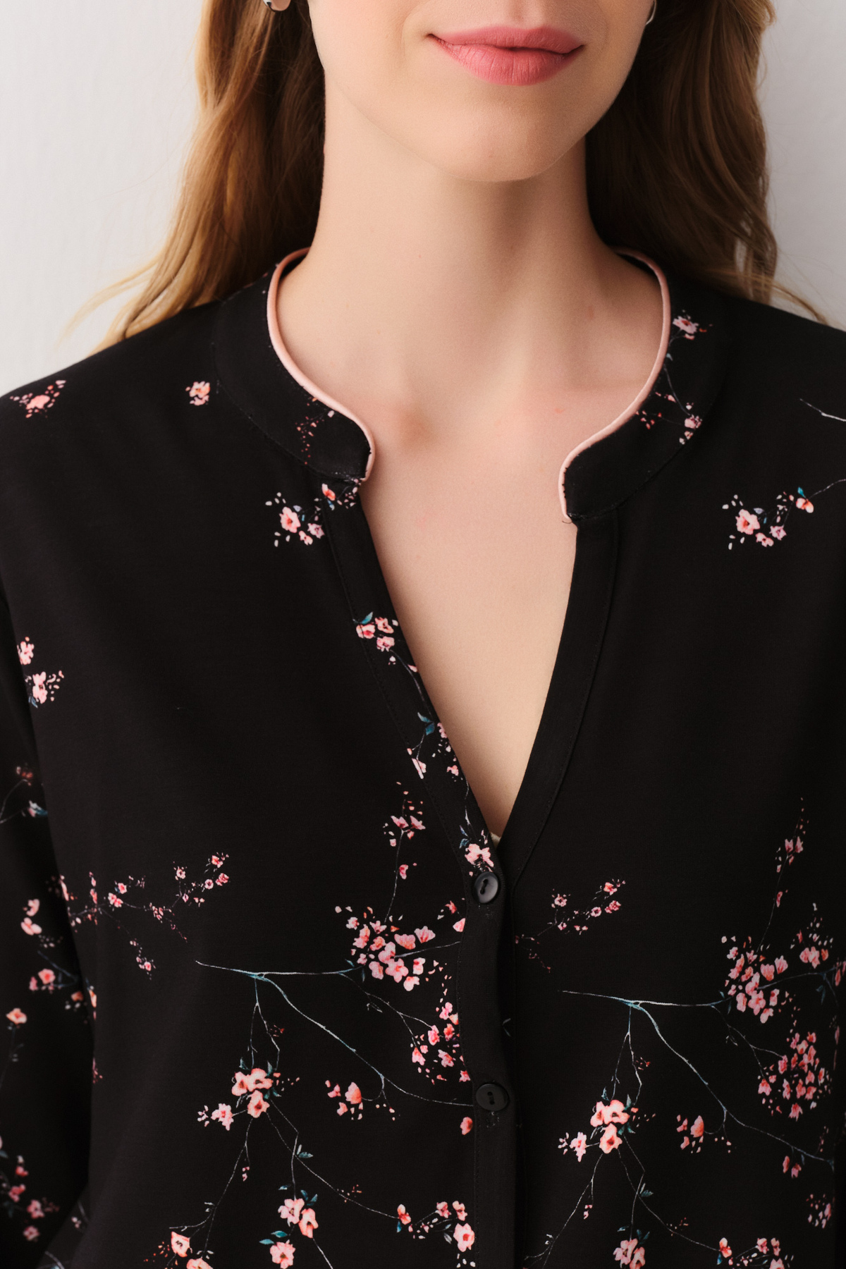 Suwen  Alina Gömlek Yaka Pijama Takımı - Görsel 3