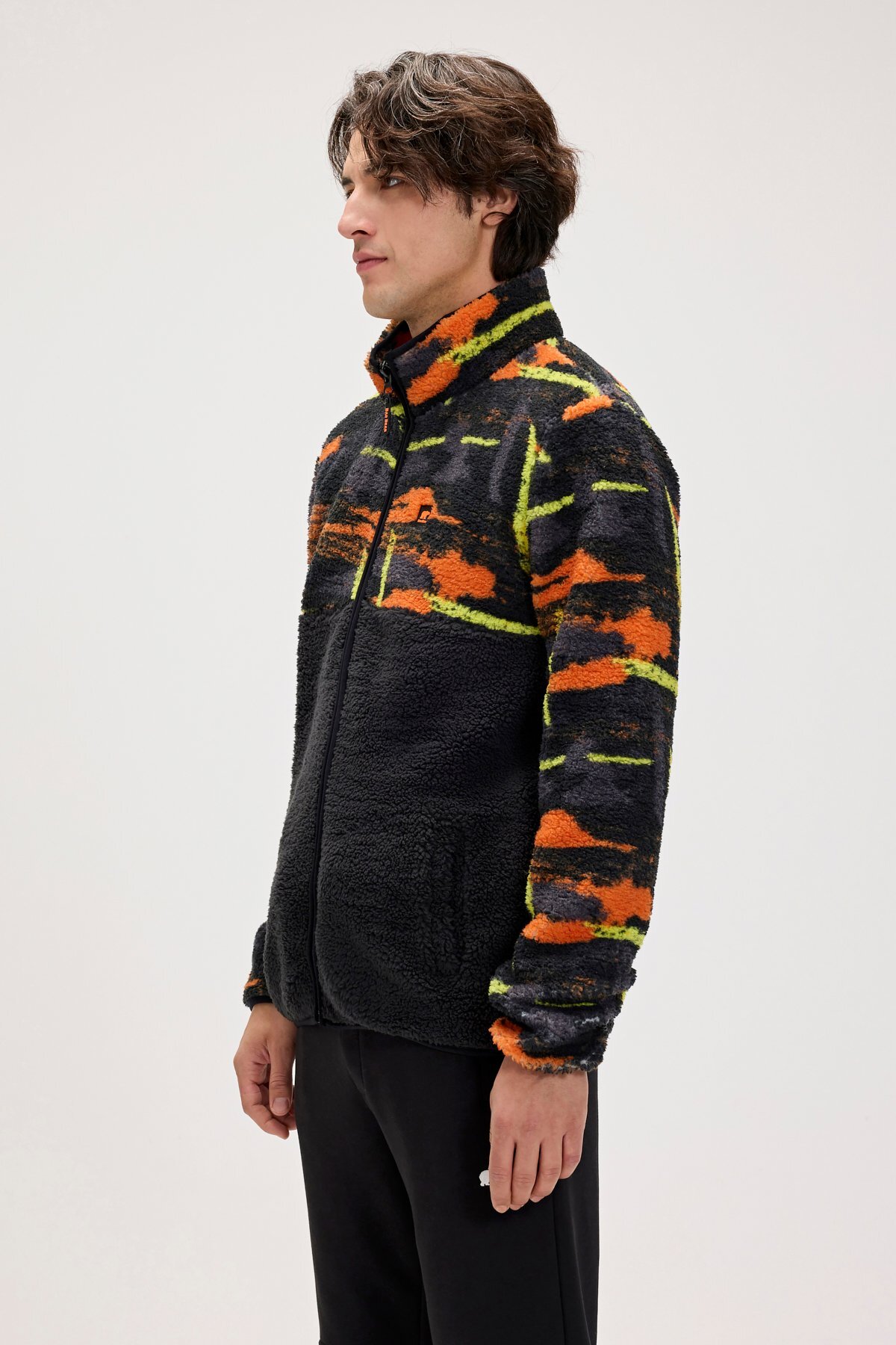 Bad Bear  Vernon Siyah Erkek Full-Zip Polar Sweatshirt - Görsel 2