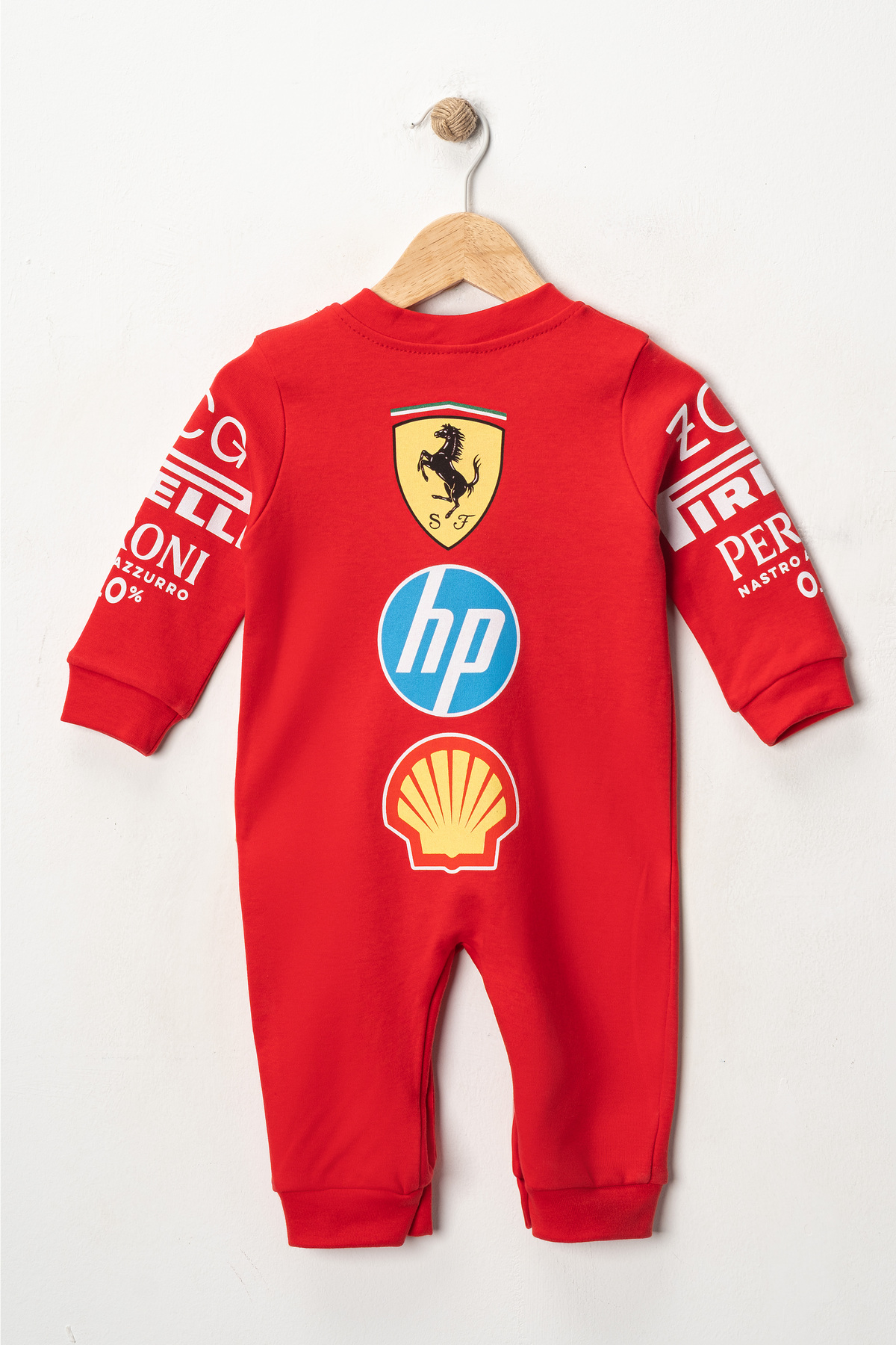 ILY Kids Formula 1 Baskılı Kırmızı Bebek Tulumu fotoğrafı 2 (önizleme)