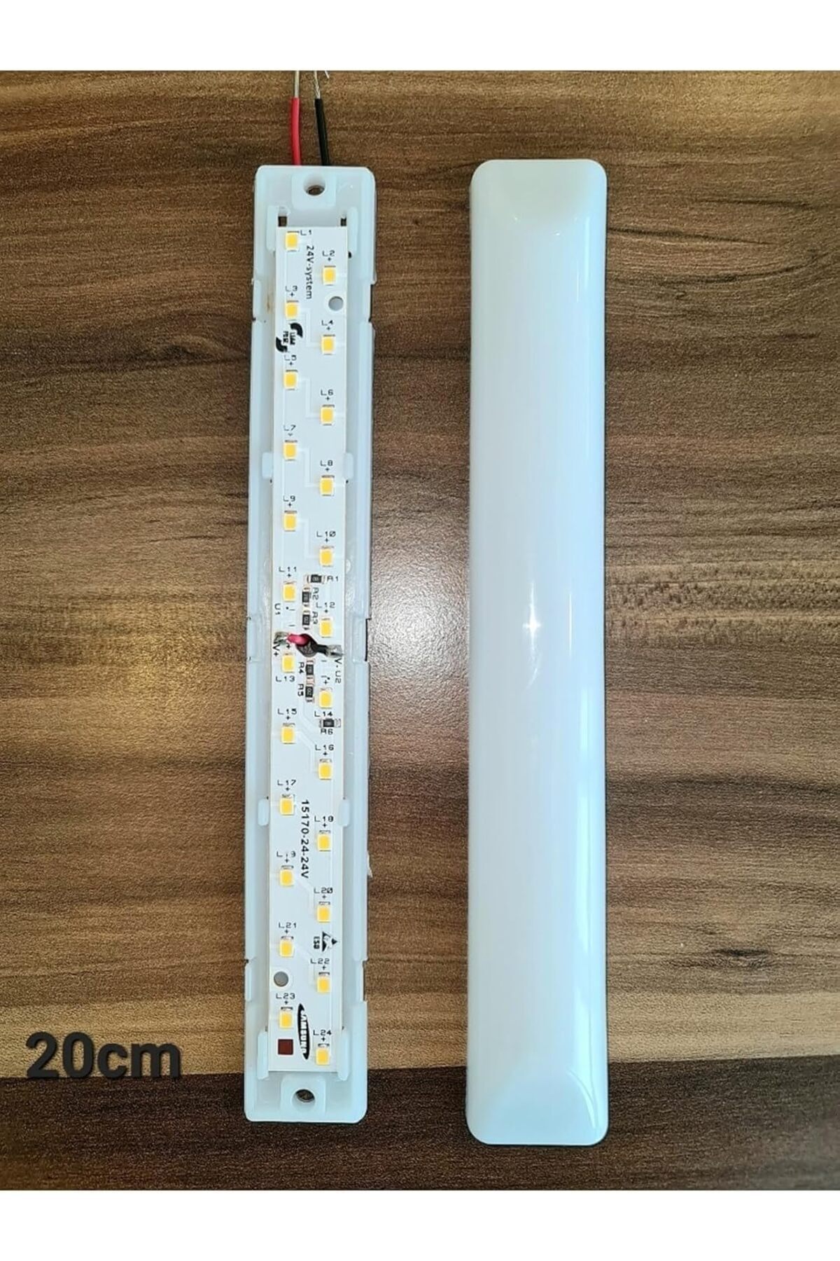STOREMAX 10'lu Paket 24v Tente Led Aydınlatma 20cm-düz Taban - Beyaz Işık 6500k 1154848