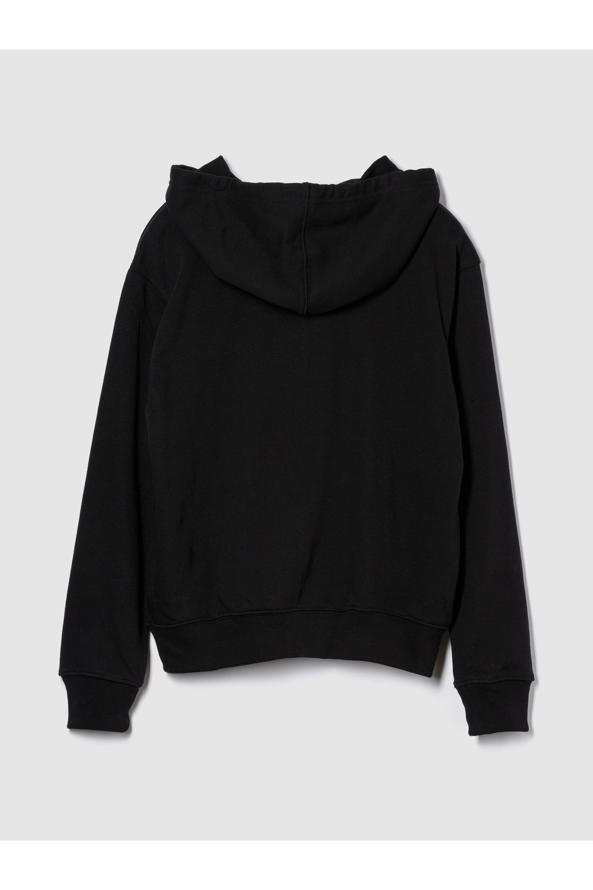 GAP  Kadın Siyah Gap Logo Relaxed Fermuarlı Sweatshirt - Görsel 4