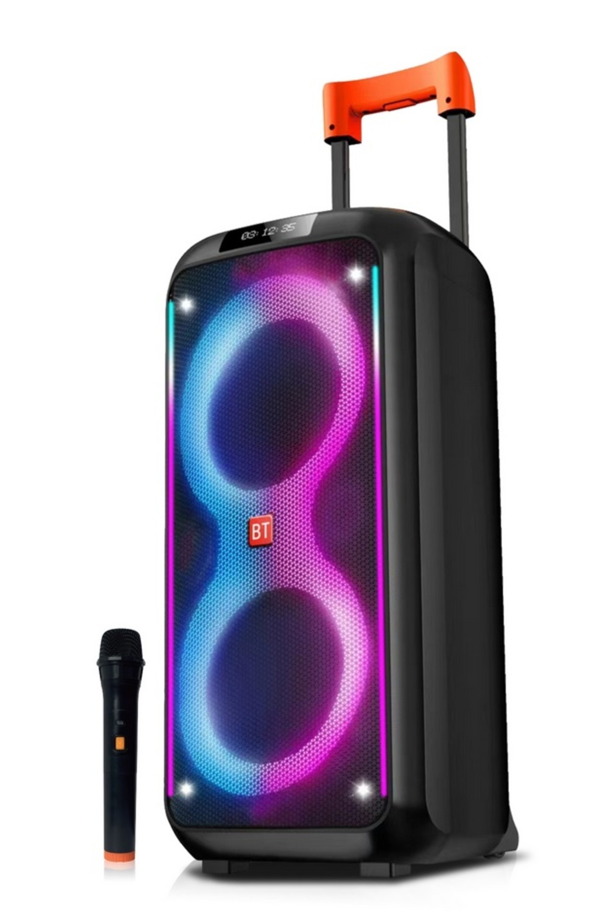 Tastech Party Box Bluetooth Hoparlör Büyük Boy Taşınabilir Şarjlı Kablosuz Hoparlör + Karaoke Mikrofon