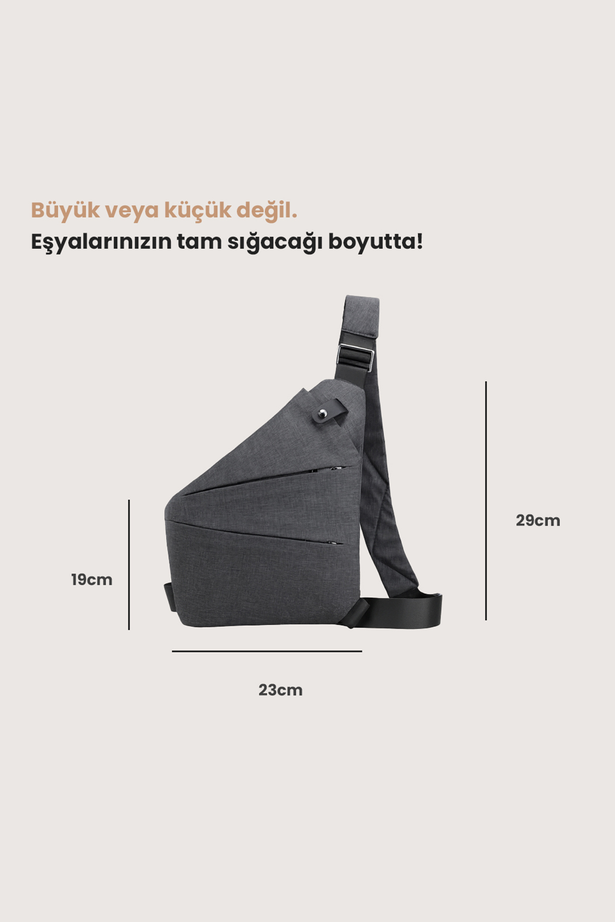 Viscoshy Hırsızlık Önleyici Seyahat Çantası görsel 3
