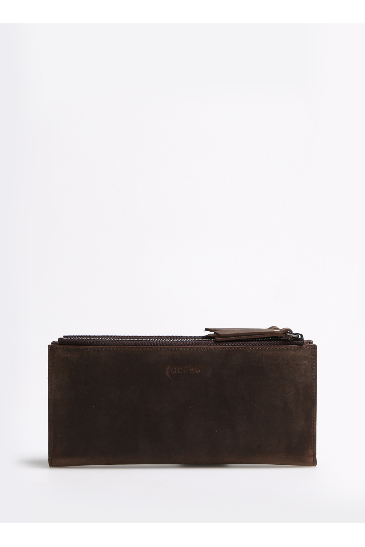 فابریکا کیف پول مردانه قهوه‌ای FRK 307 مدل DOUBL PURSE CRAYZ