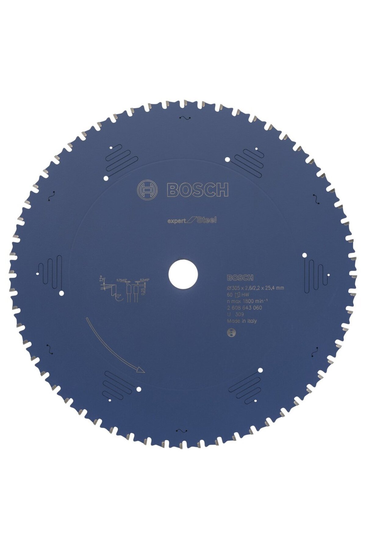 Bosch Expert Metal Için Daire Testere Bıçağı – 305*25,4*2,6 Mm 60 Diş – 2608643060