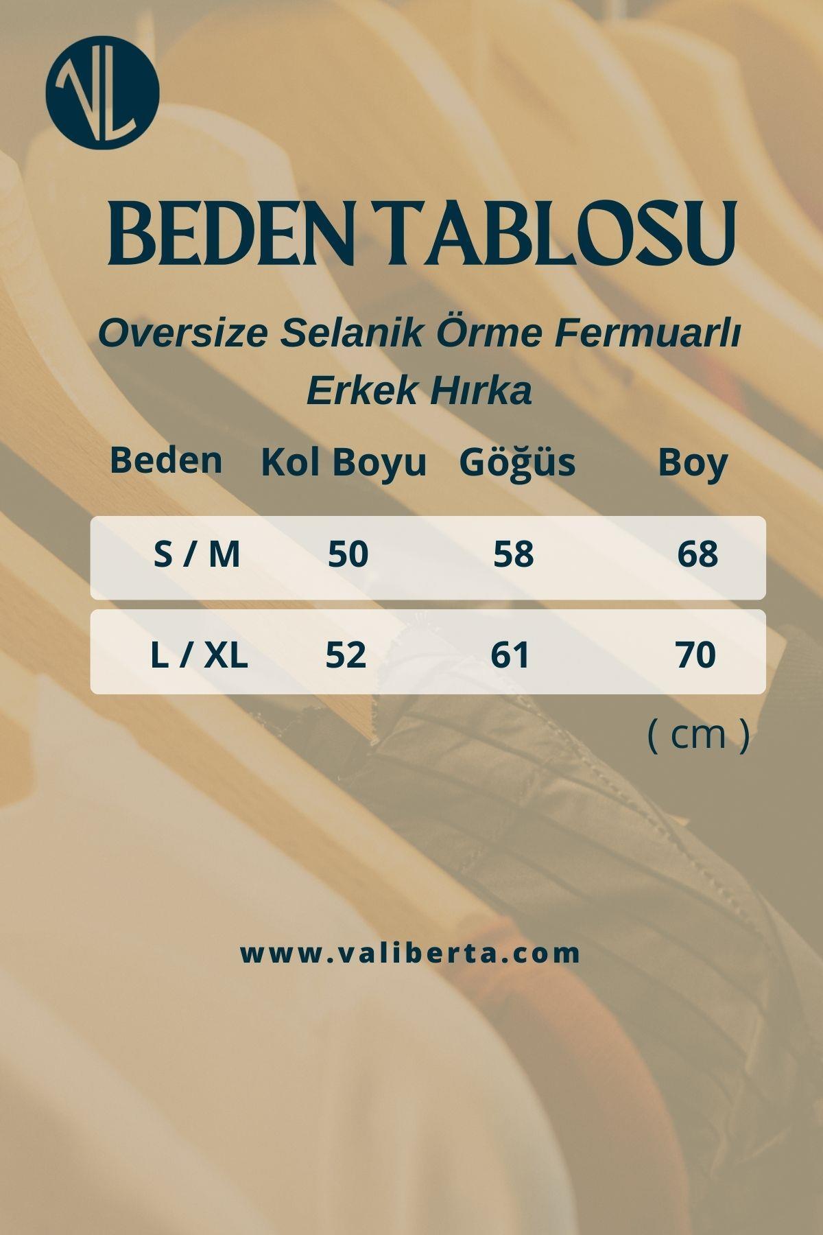 Valiberta  Woody Oversize Selanik Örme Fermuarlı Erkek Hırka- Ekru - Görsel 9