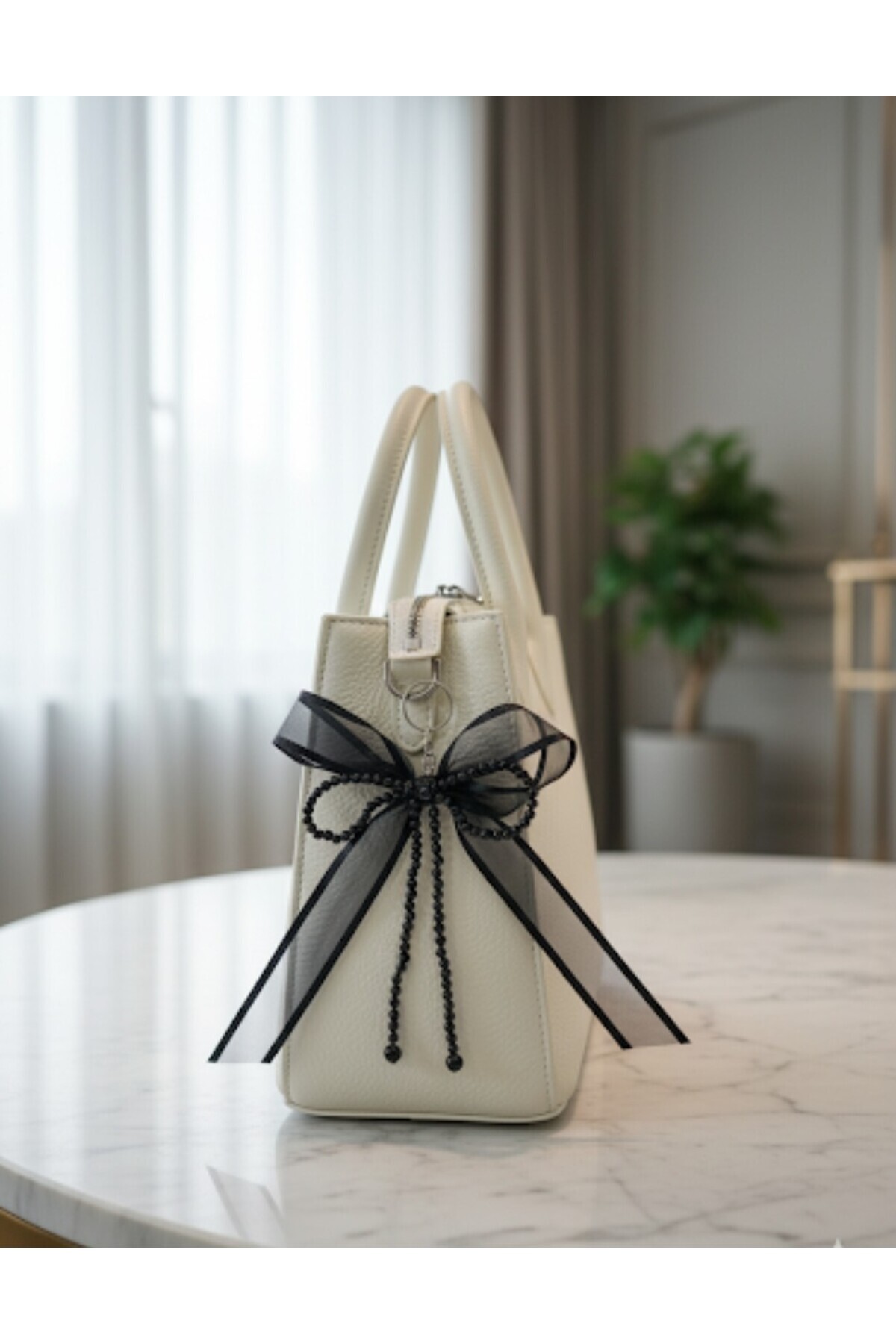 Pearl Ribbon >Organized>Vehicle>bag Ornament Keychain Accessory&CHARM..