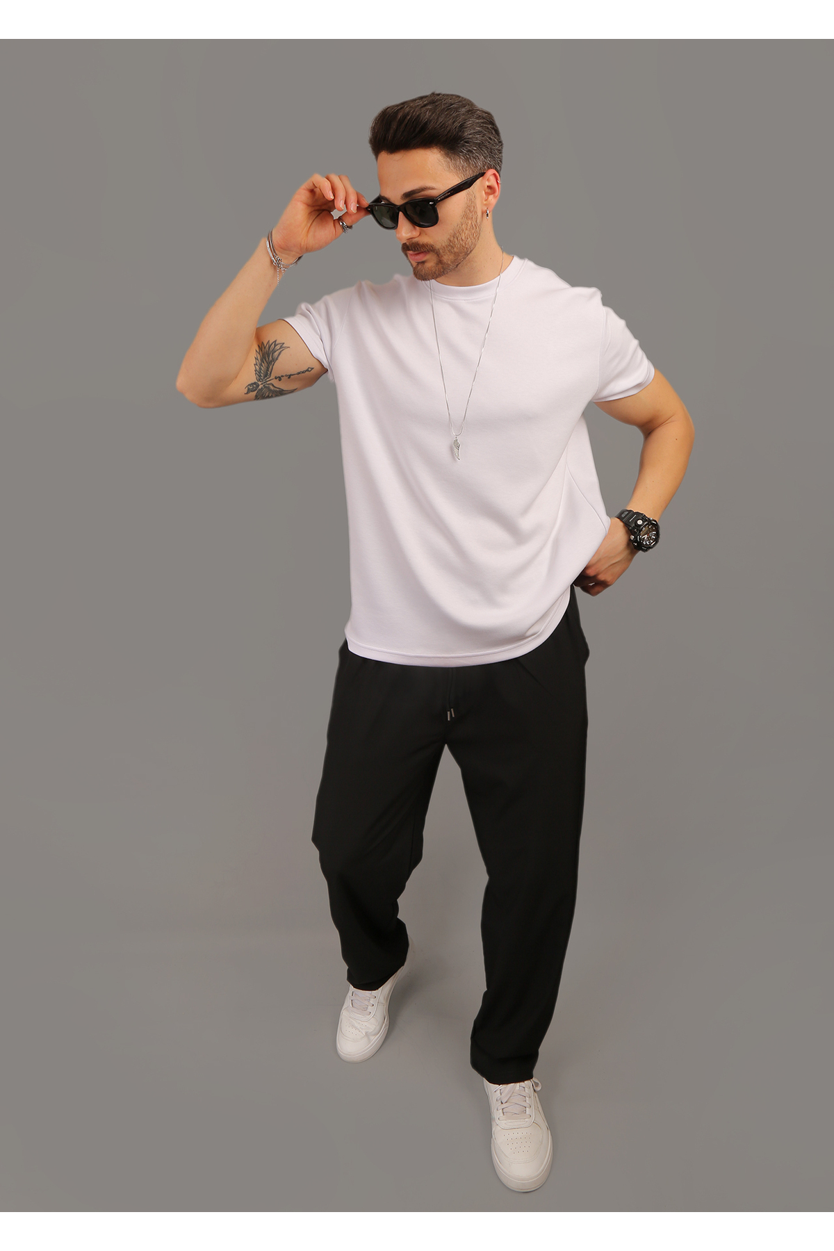 EydaMoon  Baggy Bol Kesim Paraşüt Kumaş Hızlı Kuruyan Eşofman Altı - Görsel 3