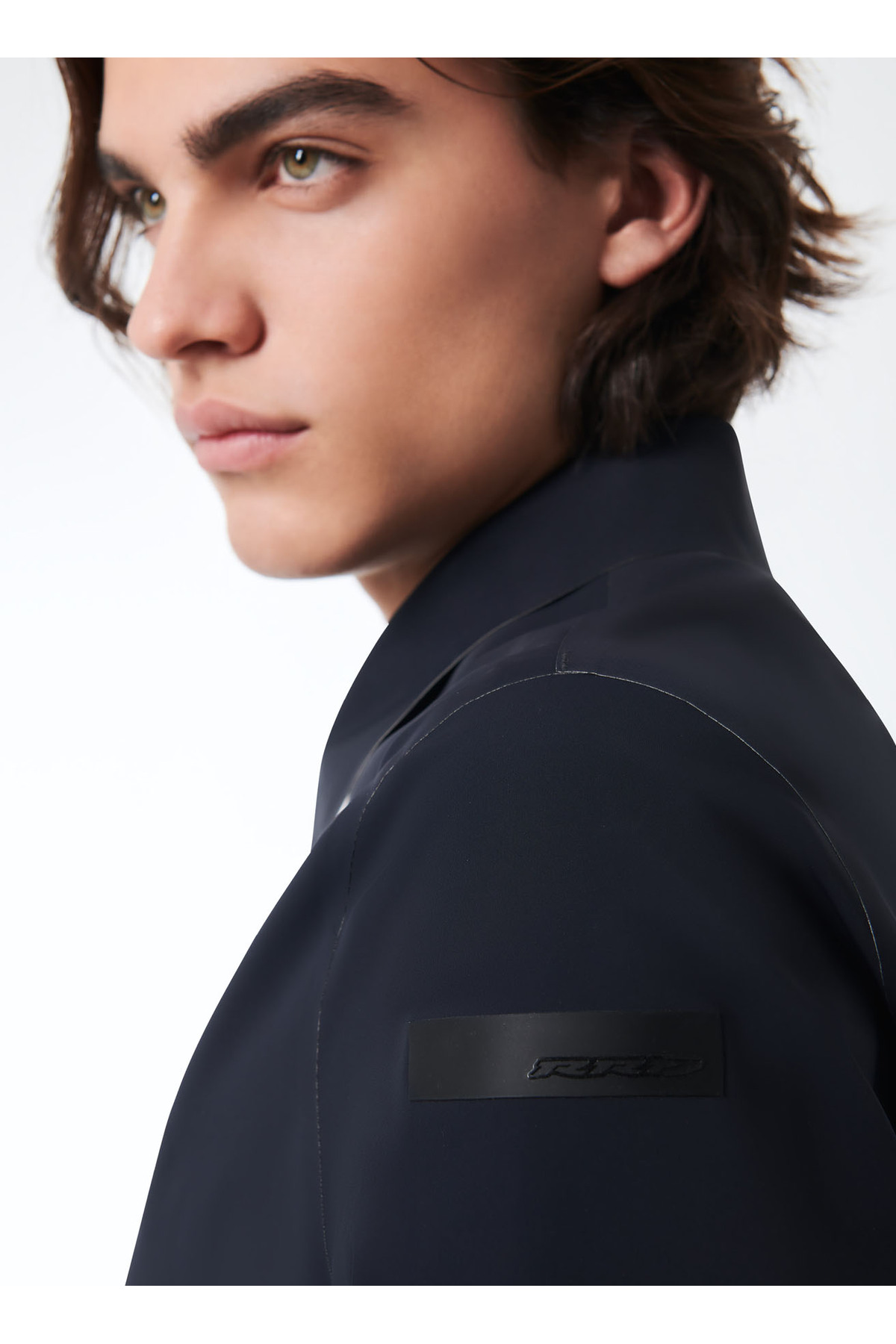 Roberto Ricci Designs Koyu Lacivert Erkek Trençkot Montecristo Color Dust Jkt görsel 3