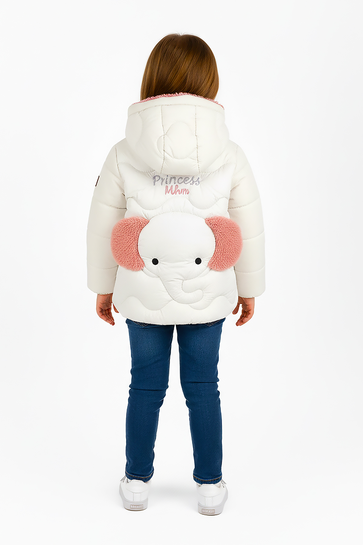 ekozmonot bebek tulumları Kız Bebek Mont Su Geçirmez İç Kısmı Kalın Welsoft Kapşonlu Kız Çocuk Mont fotoğrafı 2 (önizleme)