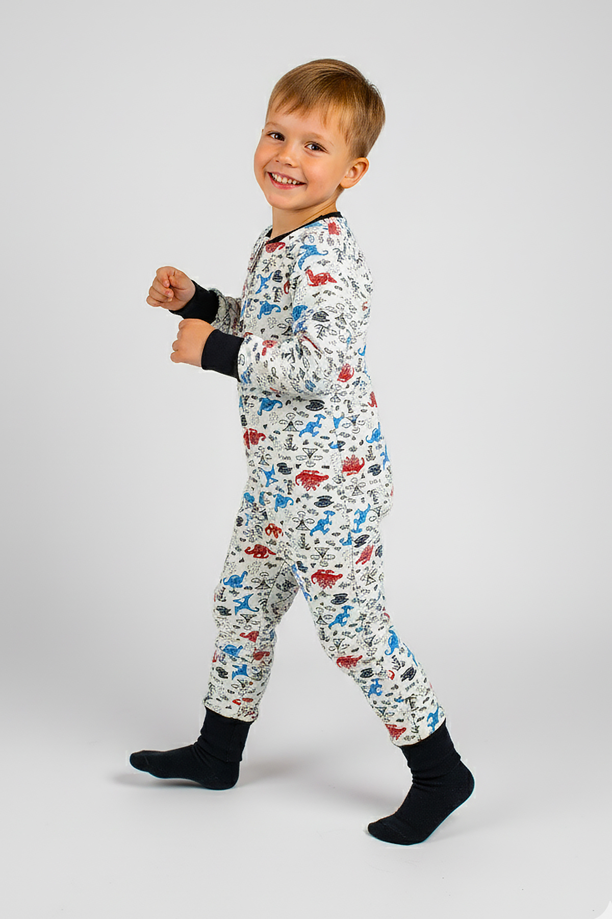 ekozmonot bebek tulumları %100 Pamuk Uyku Tulumu Bebek Ve Çocuk Uyku Tulumu - 1,5 Tog, Fermuarlı, Uzun Ribana fotoğrafı 3 (önizleme)