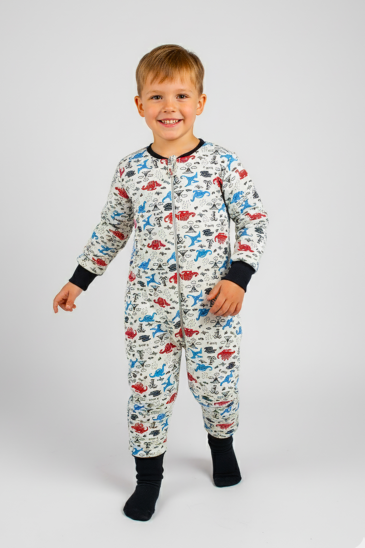 ekozmonot bebek tulumları %100 Pamuk Uyku Tulumu Bebek Ve Çocuk Uyku Tulumu - 1,5 Tog, Fermuarlı, Uzun Ribana fotoğrafı 2 (önizleme)