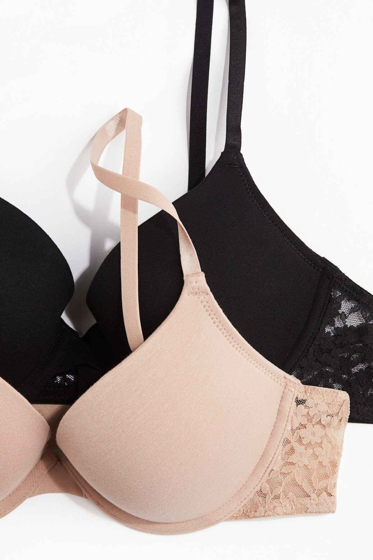 H&M 2’li Pamuklu Push-up Sütyen görsel 5