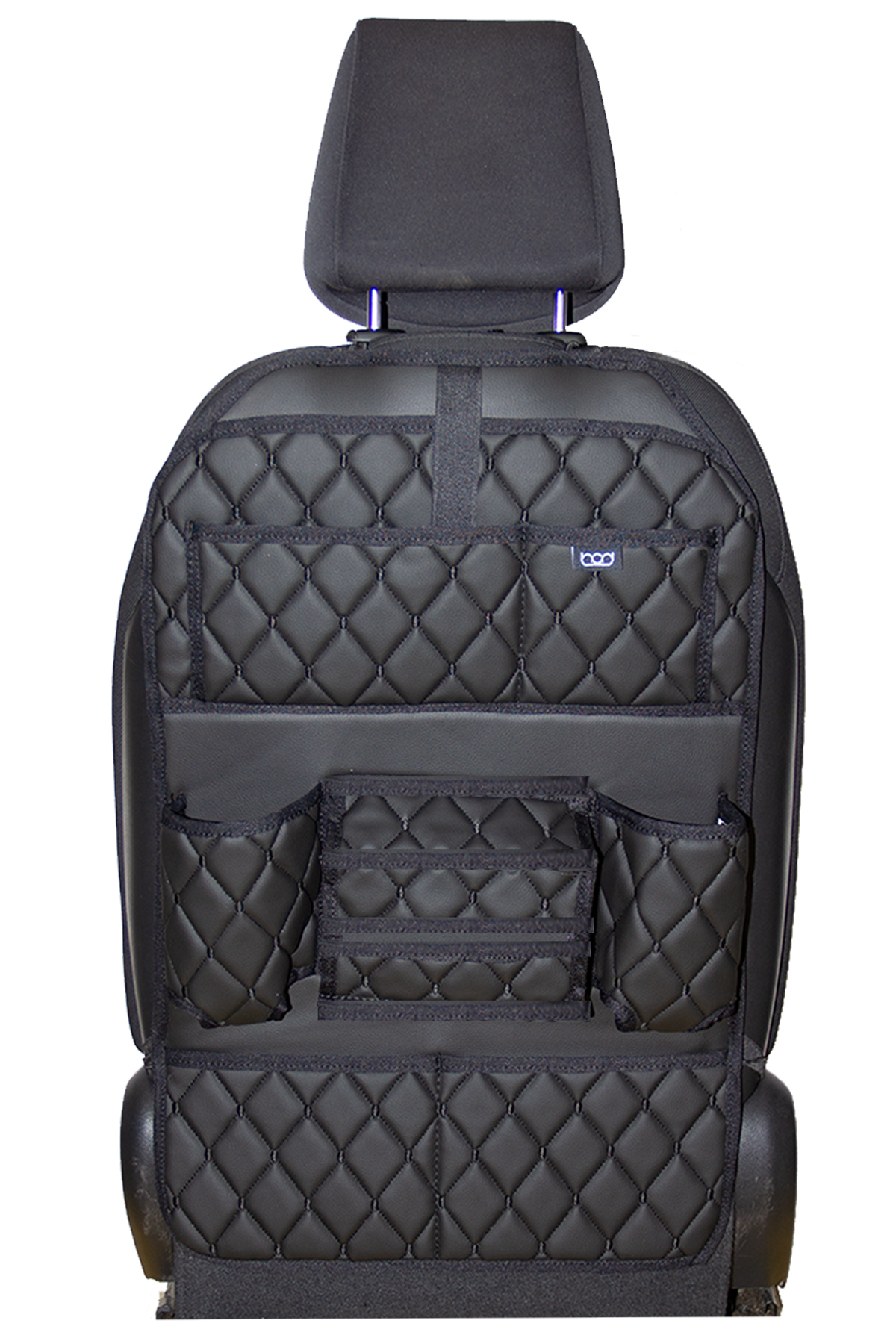 Bod Cunda Oto Koltuk Arkası Koruyucu Eşya Düzenleyici Araç içi Organizer Siyah fotoğrafı 5 (önizleme)