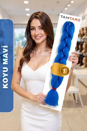 TAM TARZ Afrika Örgüsü Rasta Ve Box Braid için Fiber Sentetik Saç (Renk Kodu ...