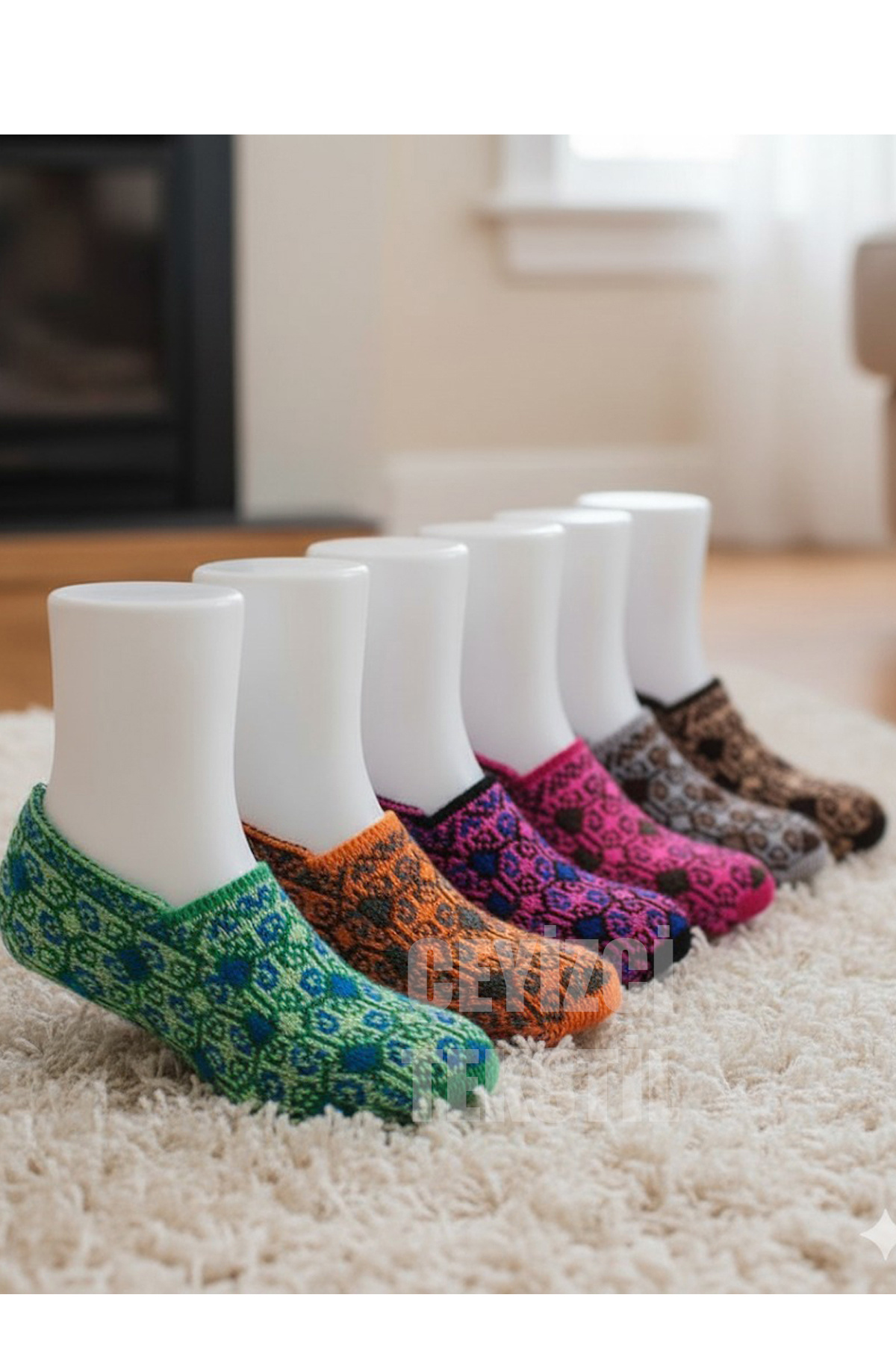 Çt Çeyizci Tekstil Çeyizlik Patik, Nişan Çeyizlik Patik 6 Çift Türkmen Patiği Gelin Çorabı