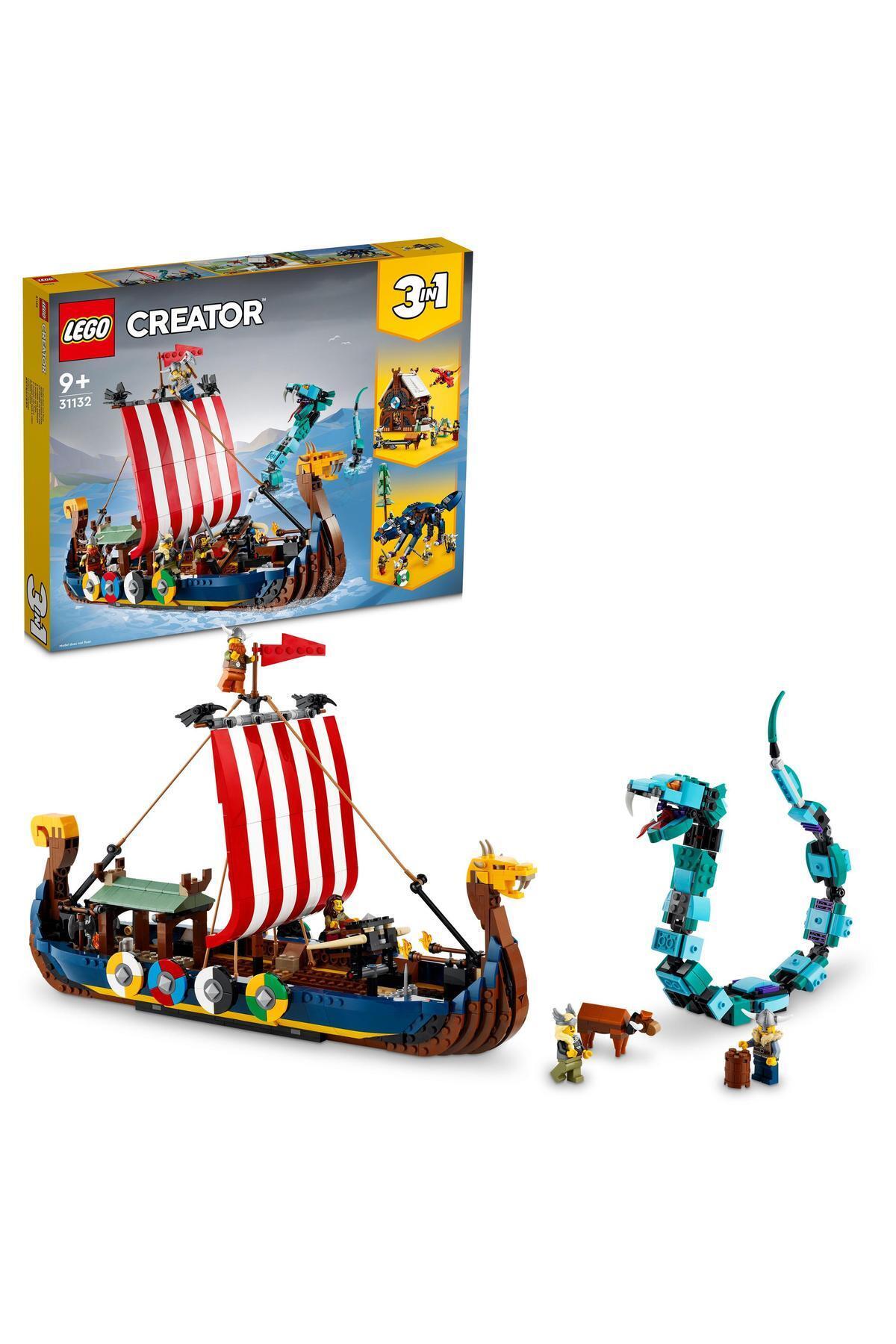 LEGO ® Creator 3'ü 1 Arada Viking Gemisi Ve Midgard Yılanı 31132-9