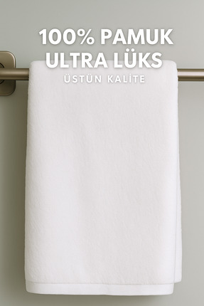 MEŞELİ TEKSTİL 1 Adet Ultra Lüks El Yüz Saç Otel Havlusu 350/400 gr 50x90 | D...