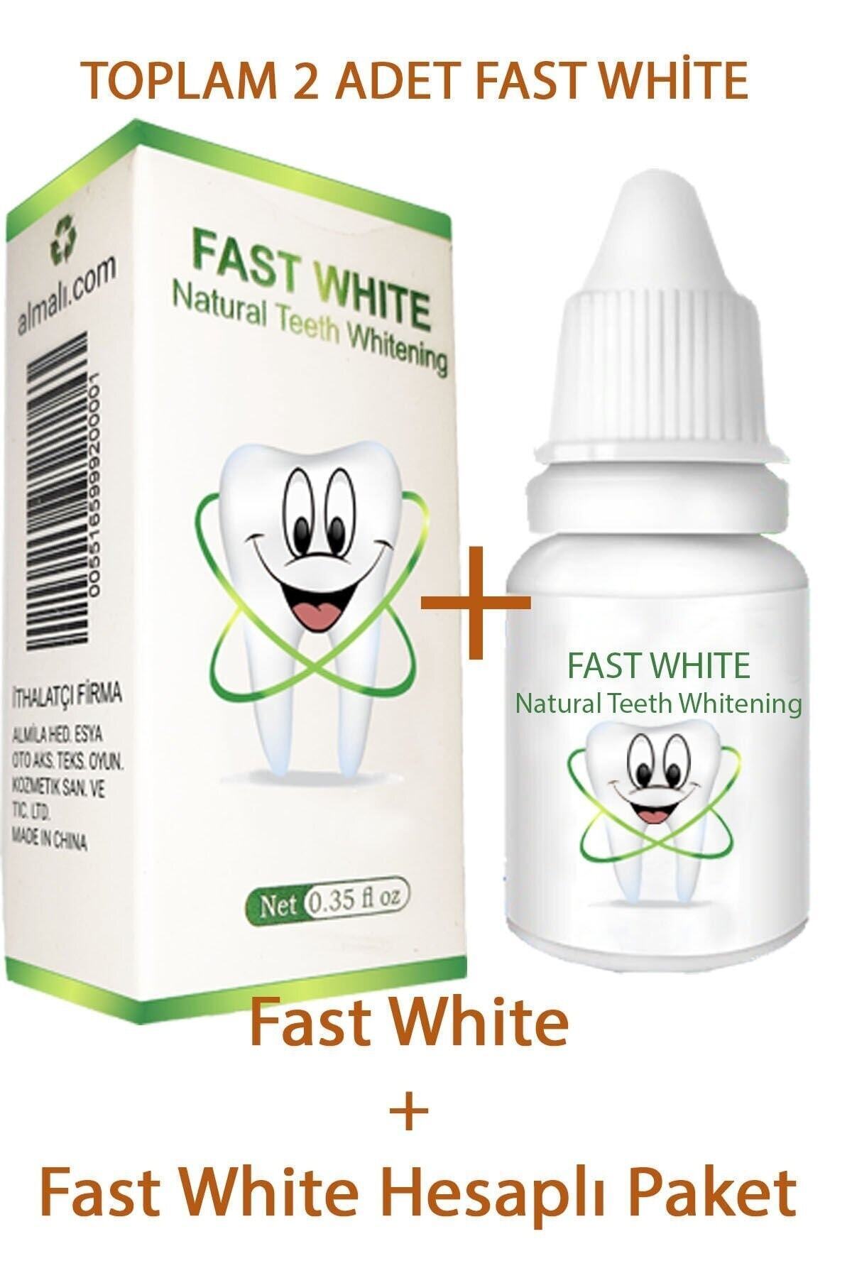 FAST WHİTE NATURAL TEETH WHİTENİNG Ekonomik 10 Ml Diş Beyazlatma Ve Tartar Temizleme