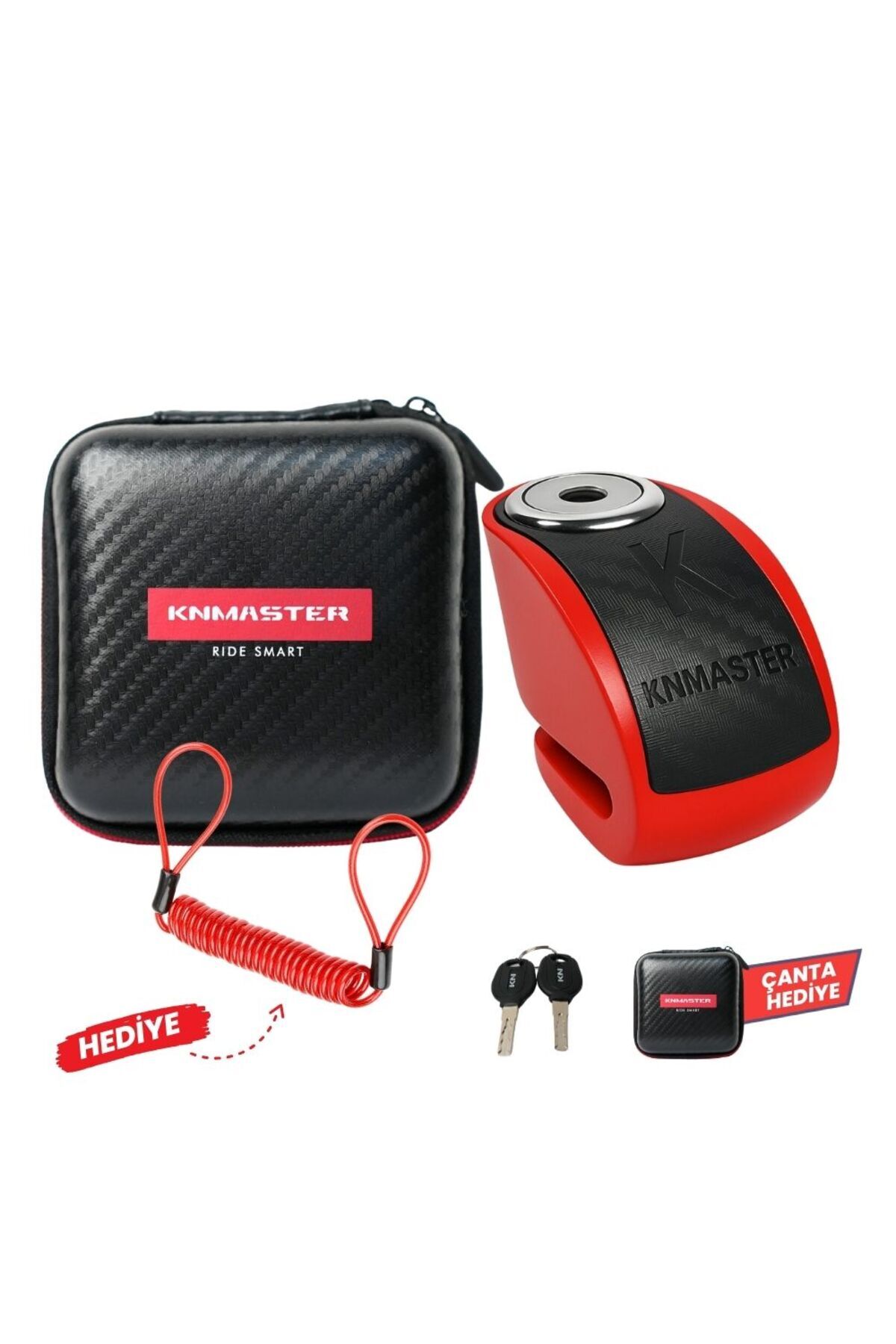 Knmaster DL206 Çelik Pimli Vespa Motosiklet Disk Kilidi