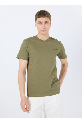 Calvin Klein Yeşil Erkek T-Shirt KM0KM01146LB6