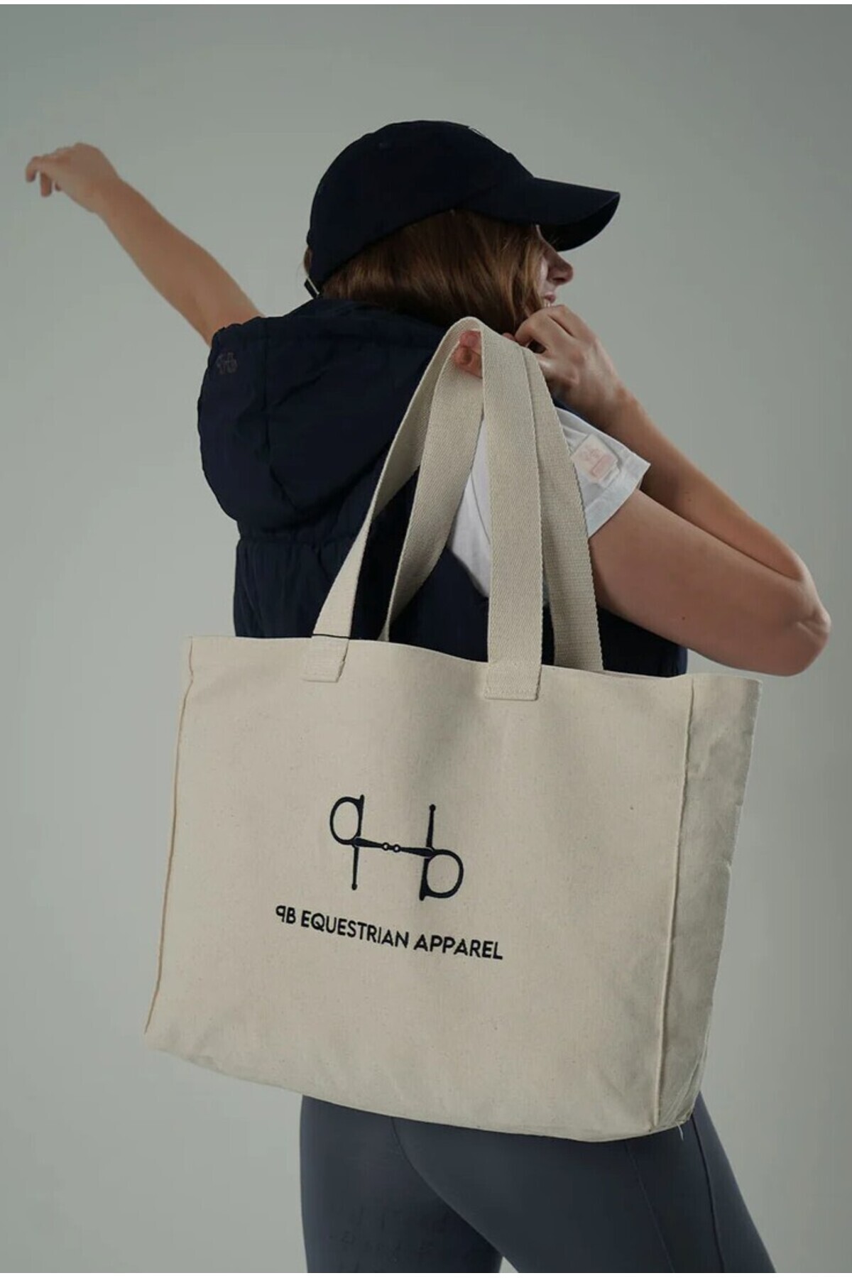 PB EQUESTRIAN APPAREL Kanvas Omuz Çantası