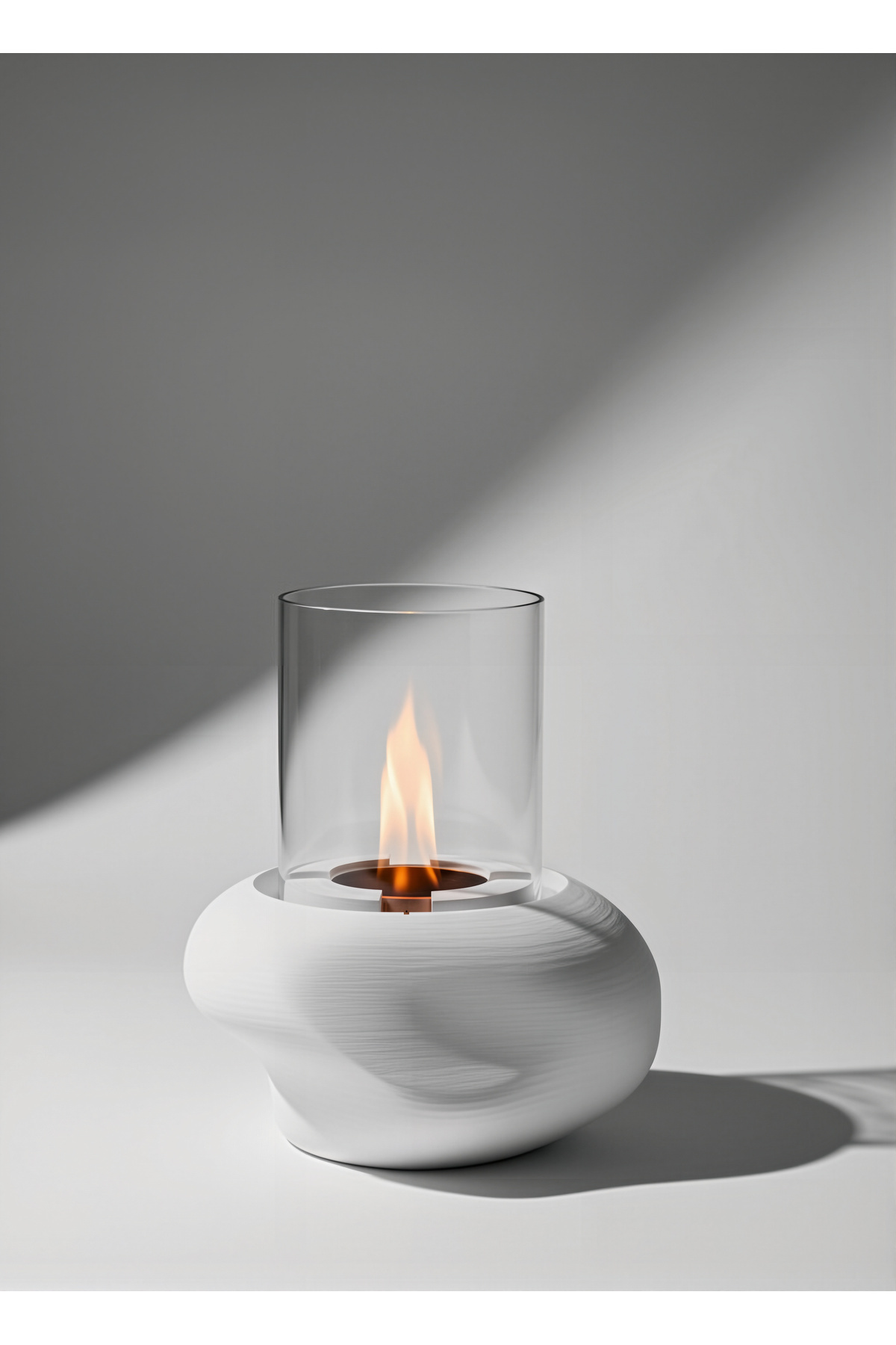 BEBUTO Masaüstü Bacasiz Beton Şömi̇ne-500ml Yakit