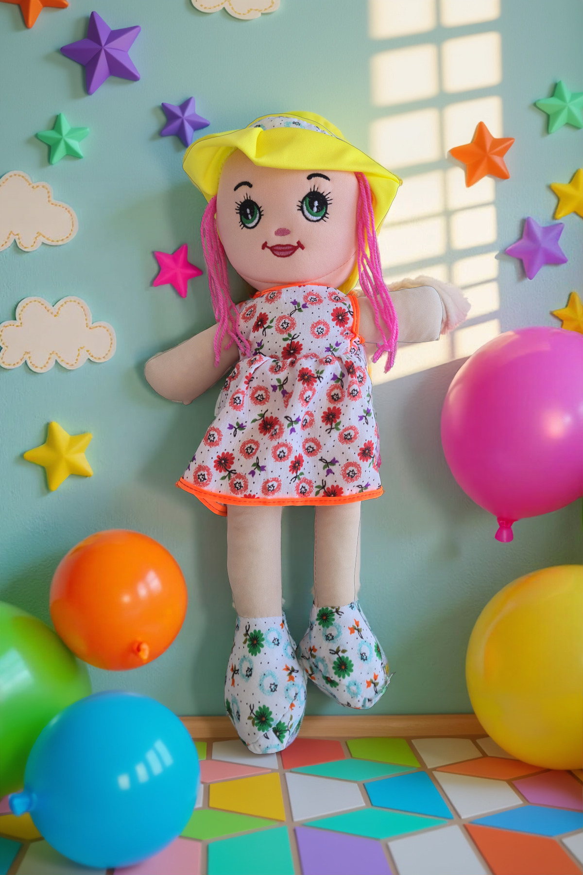 grs oyuncak Bez Bebek 50cm Mor Renkli Elbise Eğitici Oyuncaklar Kız Çocuk Oyuncakları Evcilik Oyuncakları fotoğrafı 7 (önizleme)