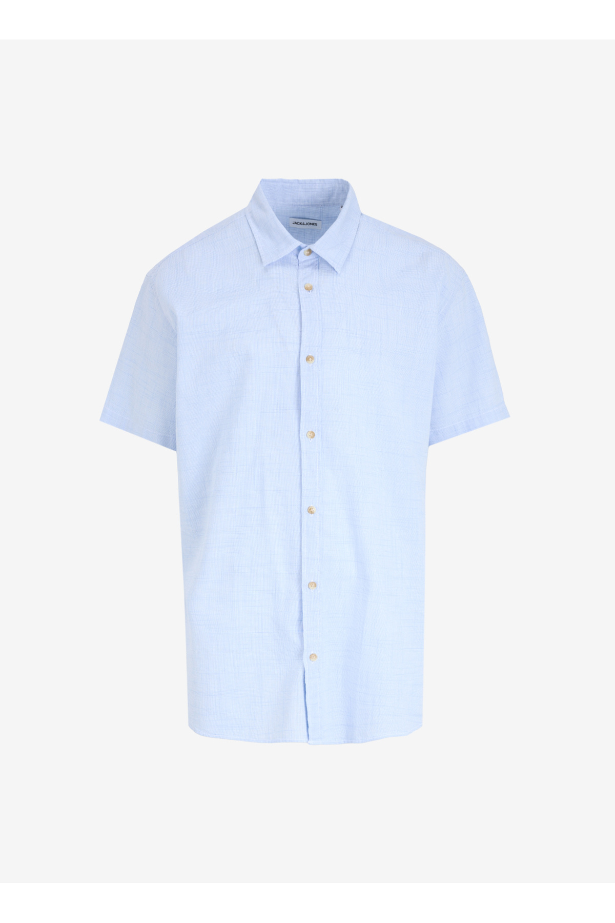 جک اند جونز پیراهن مردانه آبی باریک JJSTRUCTURE SHIRT SS