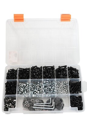 Netzerkoz 708 parça (M3,M4,M5) Imbus Cıvata, Somun, Pul, Alyan Seti - 3 adet ...