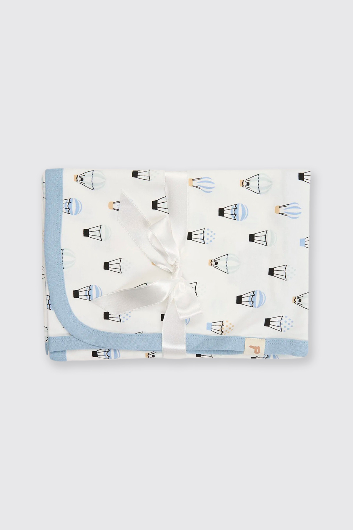 Panço Yenidoğan Çift Taraflı Balon Detaylı Mavi Battaniye