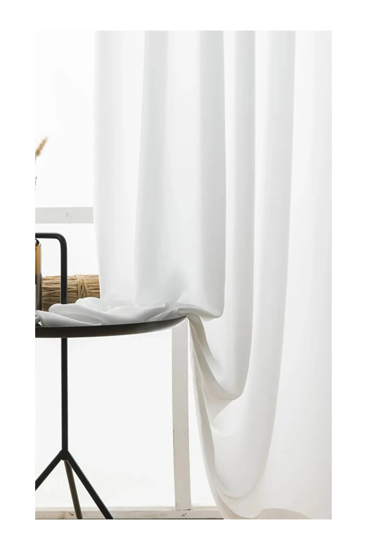 White Satin Sunshade Curtain Without Pillow (Recommended)