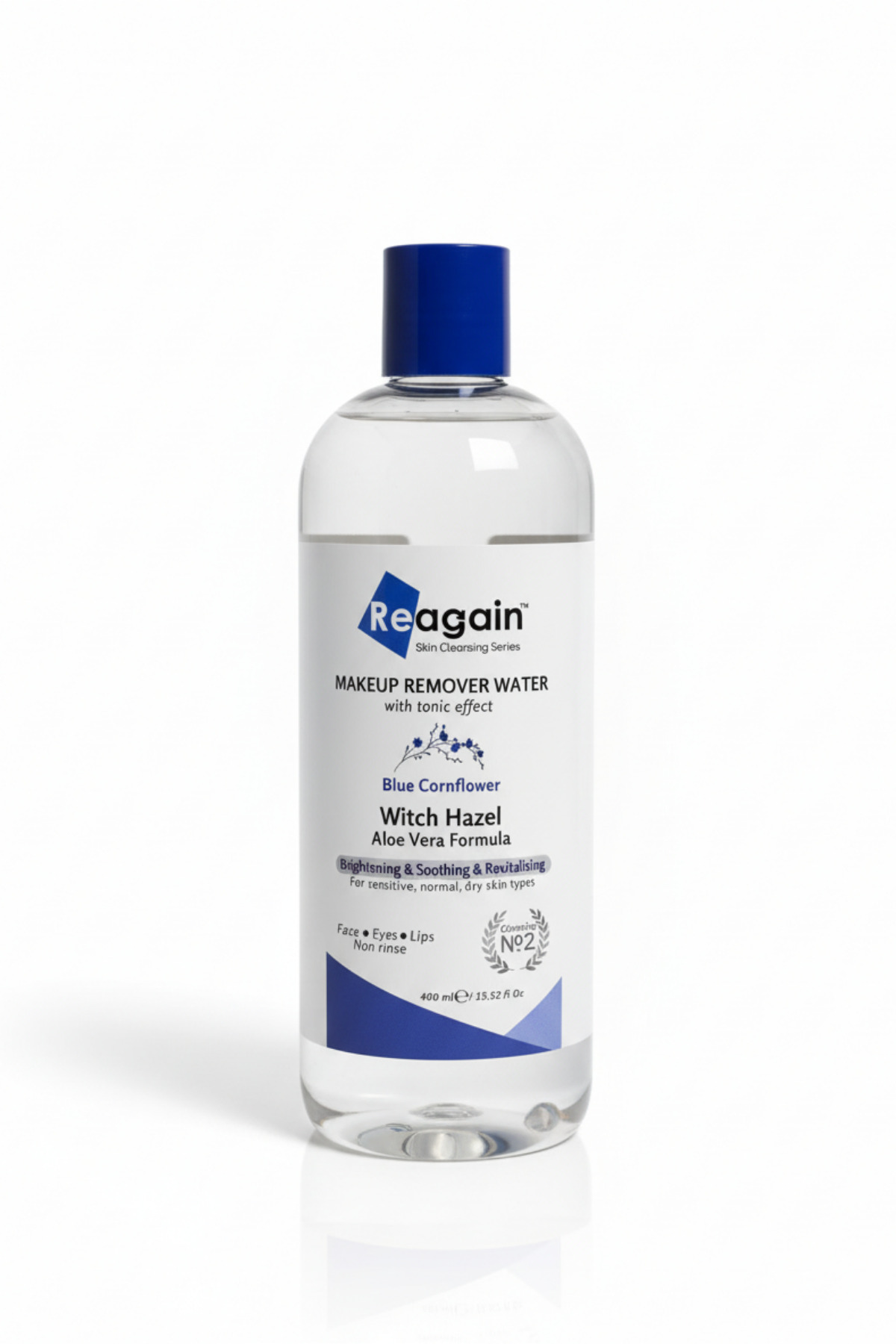 Reagain Mavi Kantaron Tonik Etkili Makyaj Temizleme Suyu - Hassas, Kuru, Normal Ciltler (400 ML)