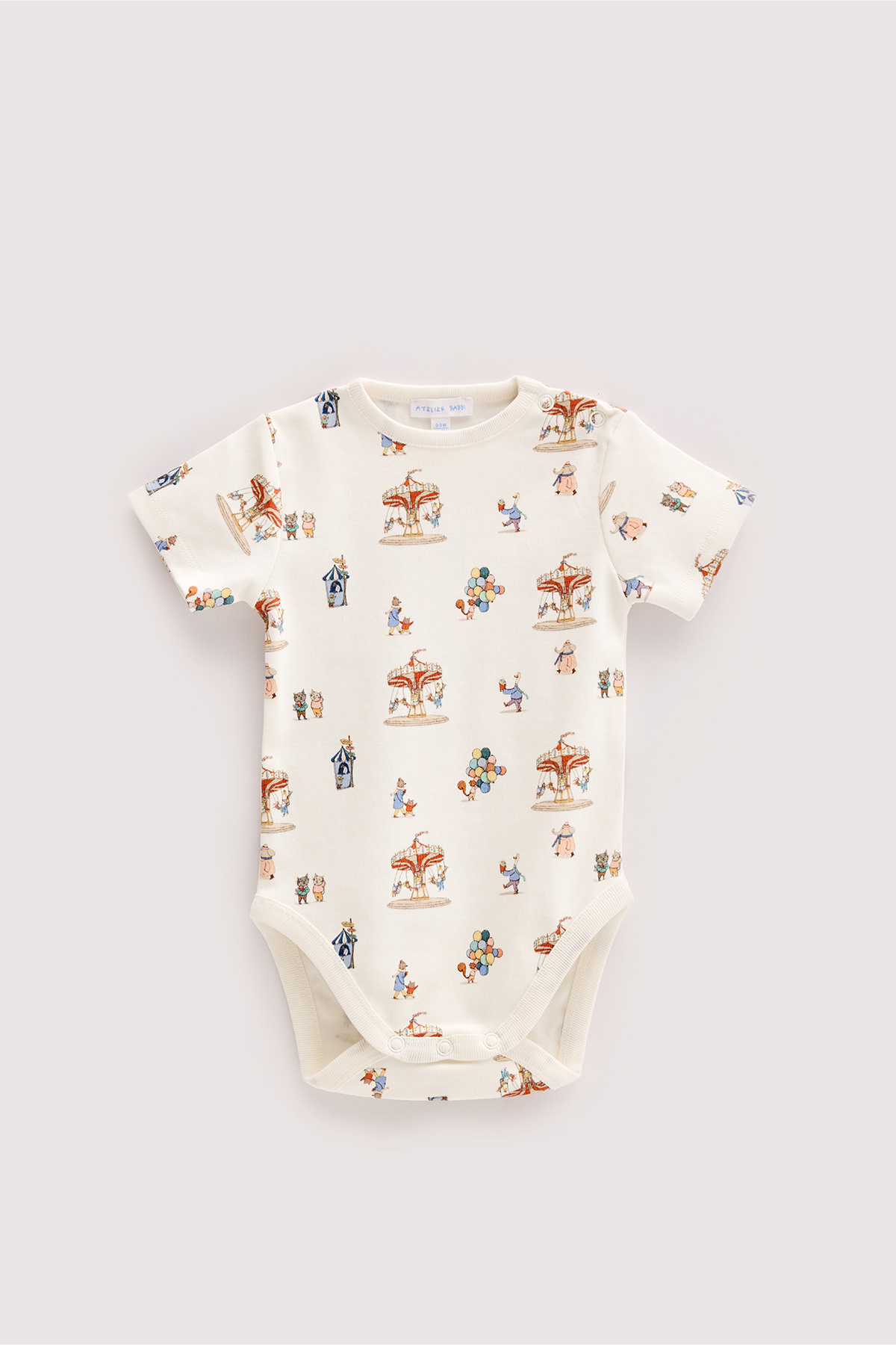 Atelier Babbi %100 Pamuk 3'Lü Body & Pantolon & T-Shirt Seti - Funfair fotoğrafı 4 (önizleme)