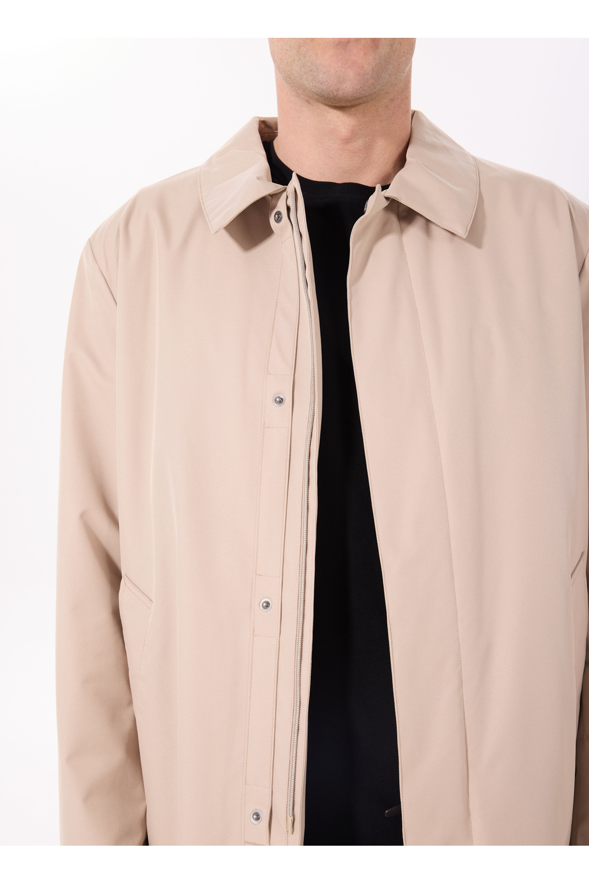 Hackett Bej Erkek Trençkot HM403171 görsel 4