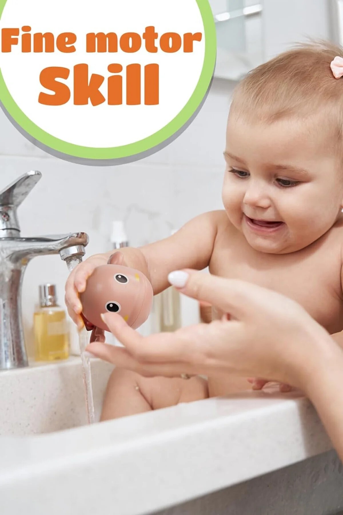 BBSKY Kurmalı Kaplumbağa Bebek Banyo Oyuncağı – Suda Yüzen Sevimli Su Oyunu El Göz Gelişim Oyuncağı fotoğrafı 3 (önizleme)