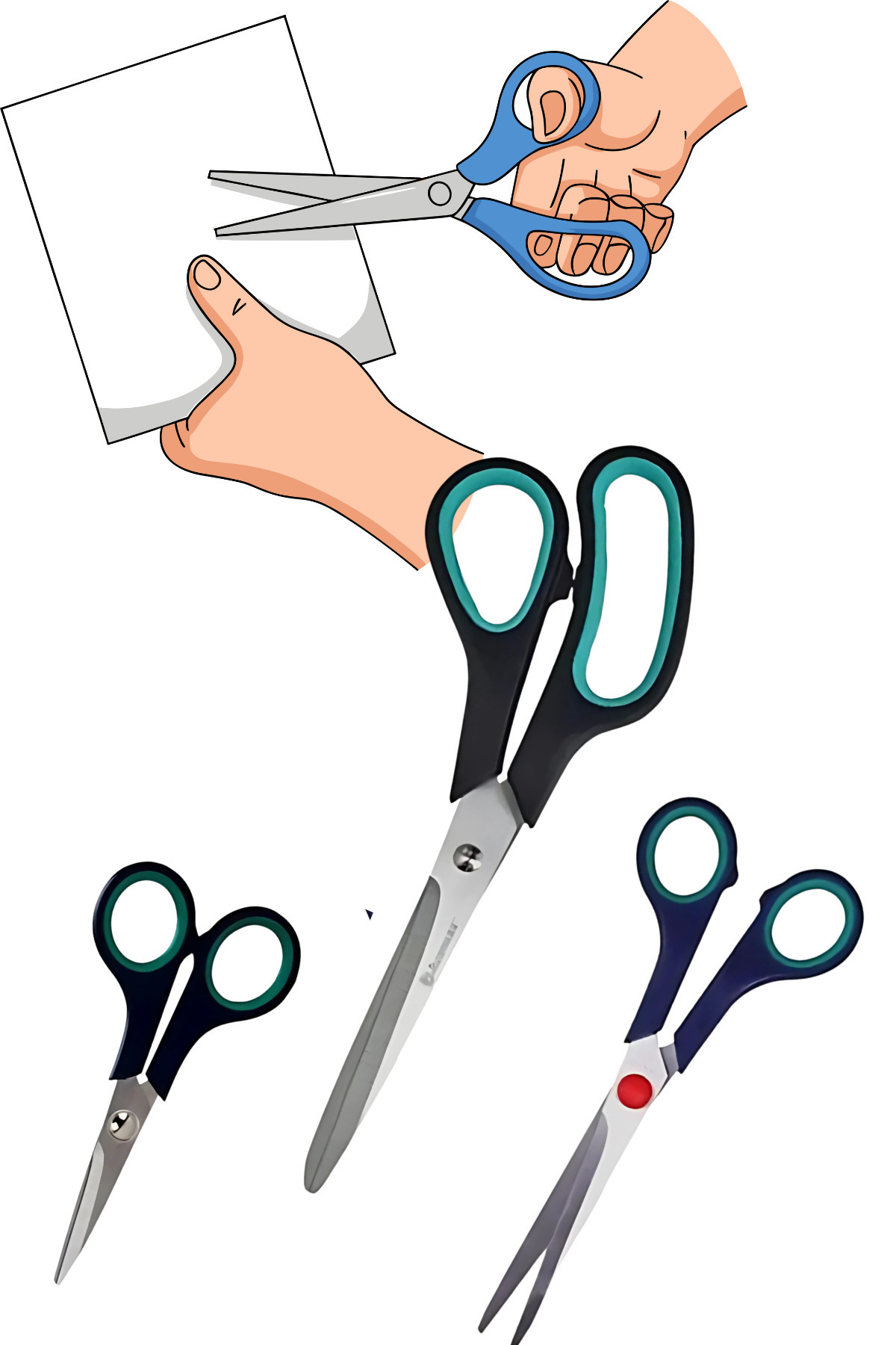 hırdawhat 3'lü Paslanmaz Çelik Makas Seti